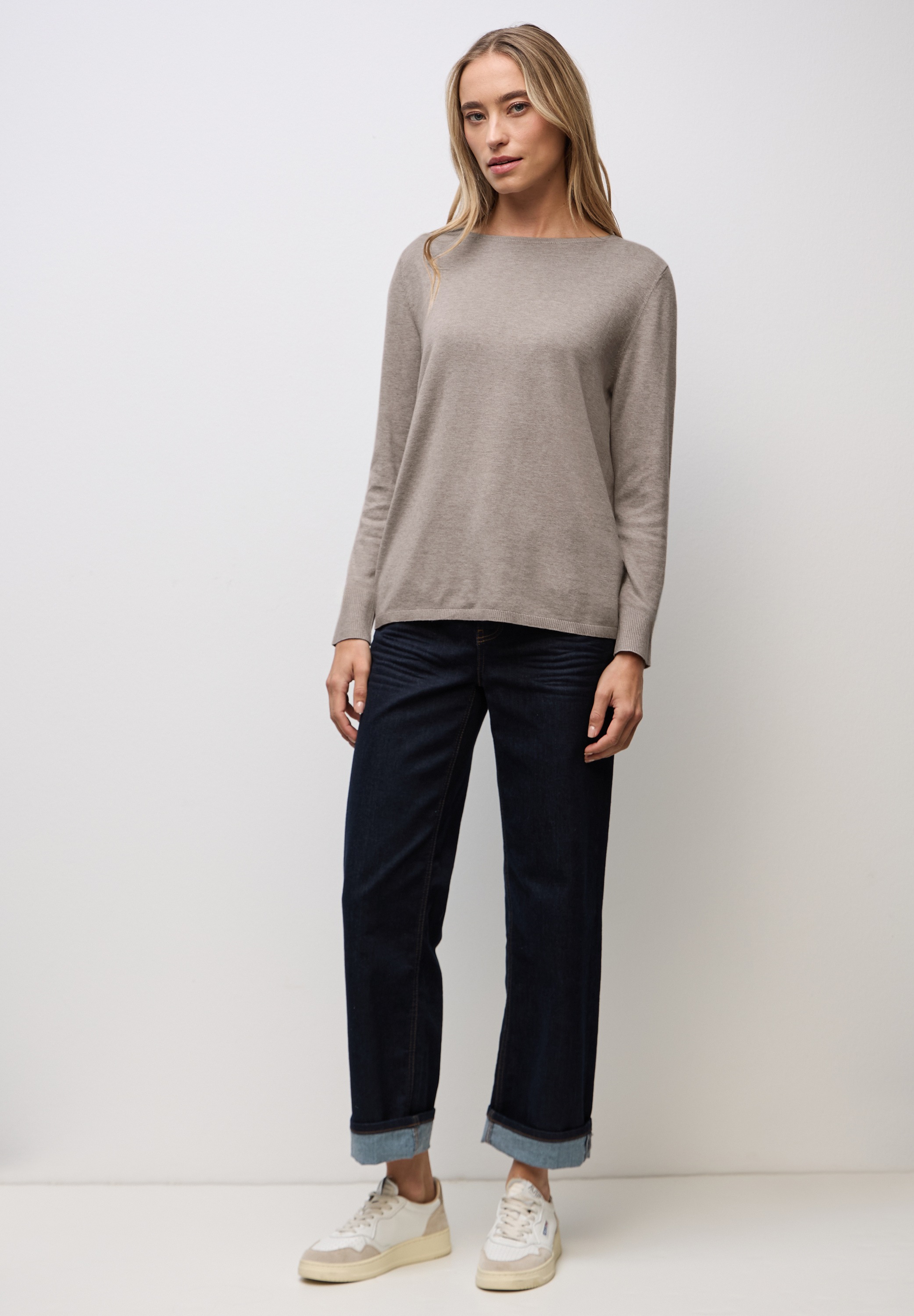 Thumbnail - STREET ONE Strickpullover aus elastischem Materialmix