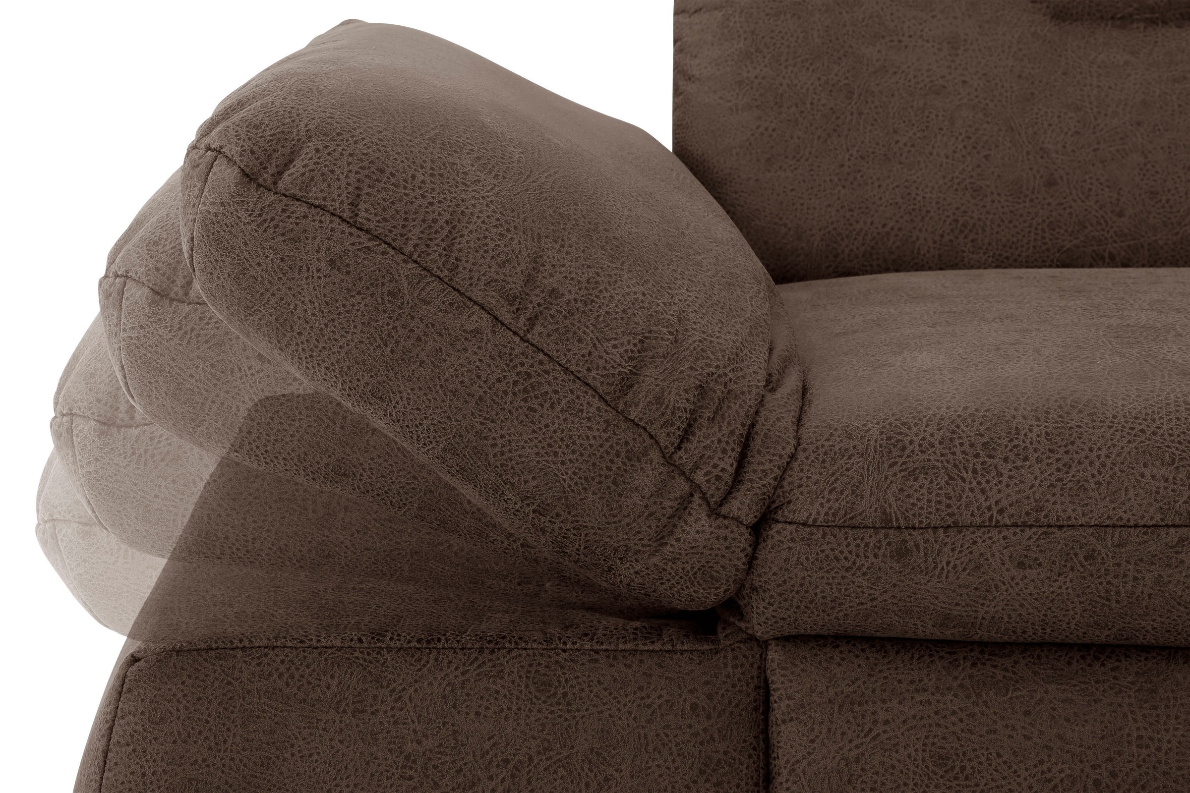 INOSIGN Ecksofa »Avesa L-Form«, Wahlweise mit Armteilvertsellung und Bettfunktion, B/T/H: 300/172/80cm