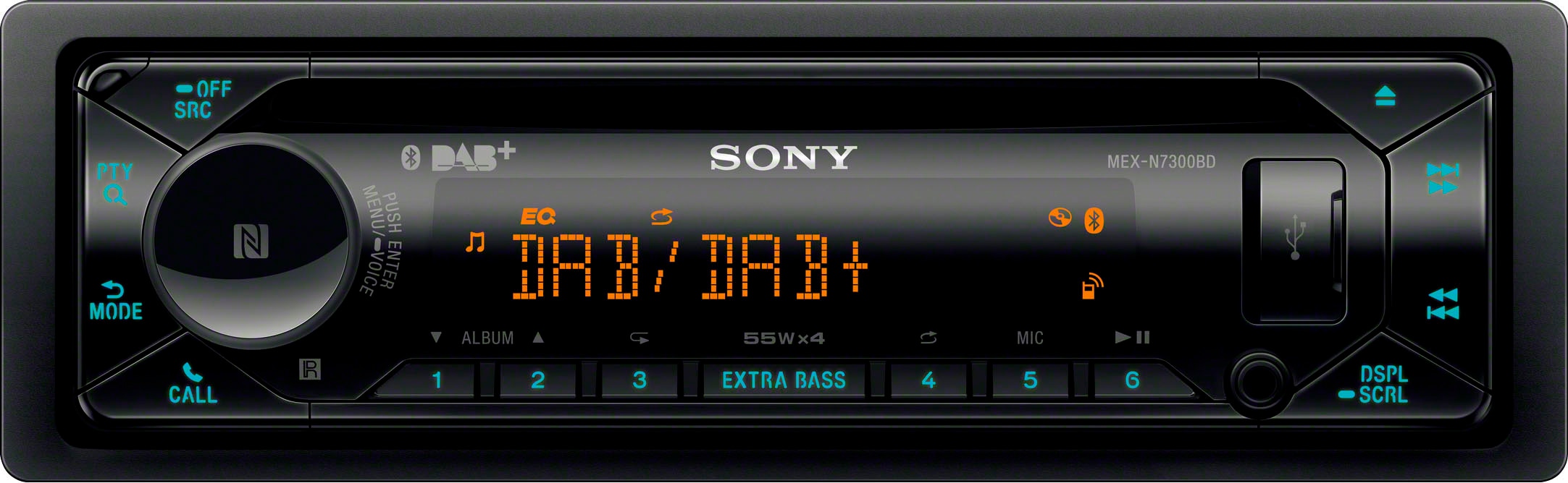 BAUR (DAB+) (Bluetooth 55 | Autoradio Sony »MEXN7300KIT«, Digitalradio W)