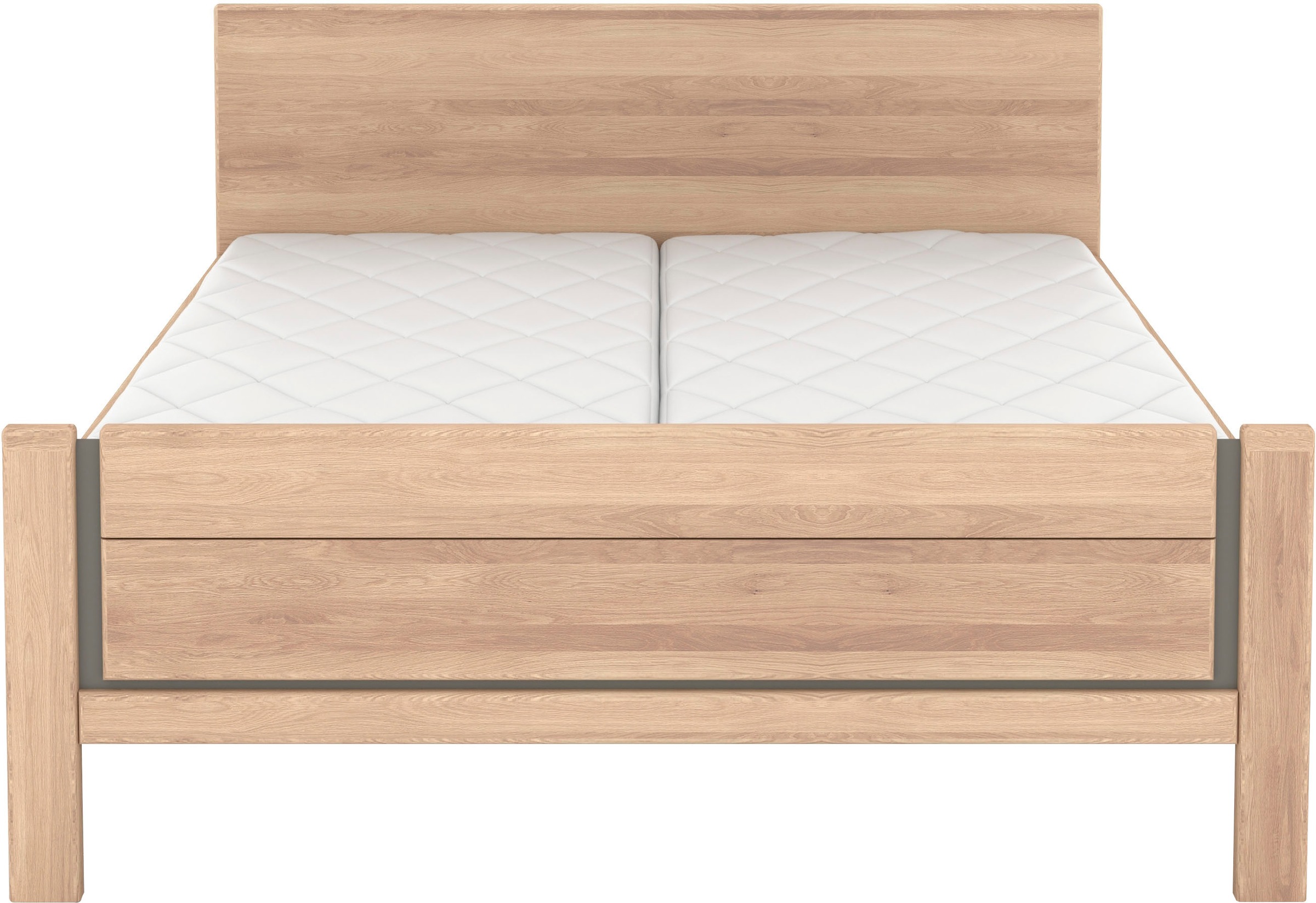 Thumbnail - Musterring Holzbett "Sorrent, Bettgestell, Bettrahmen, teilmassiv Eiche" MADE IN GERMANY, Eiche teilmassiv, Liegehöhenve...