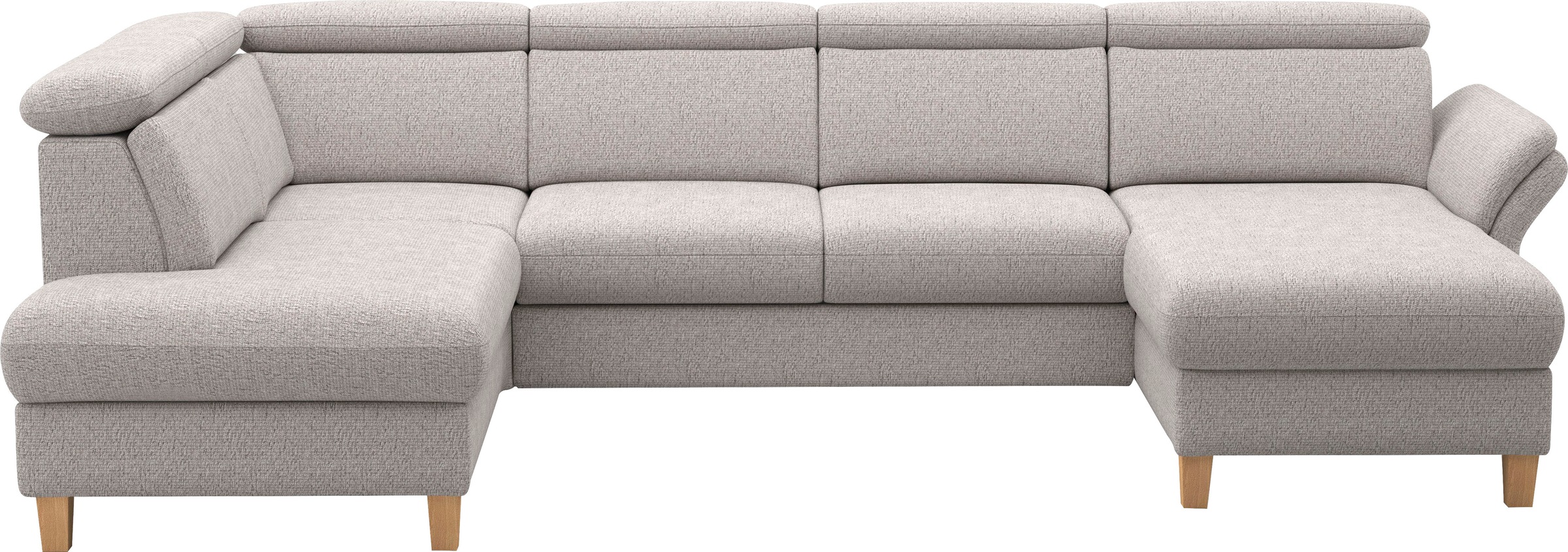 Home affaire Wohnlandschaft "Glendale, U-Form" inkl. Kopfteilverstellung, w günstig online kaufen