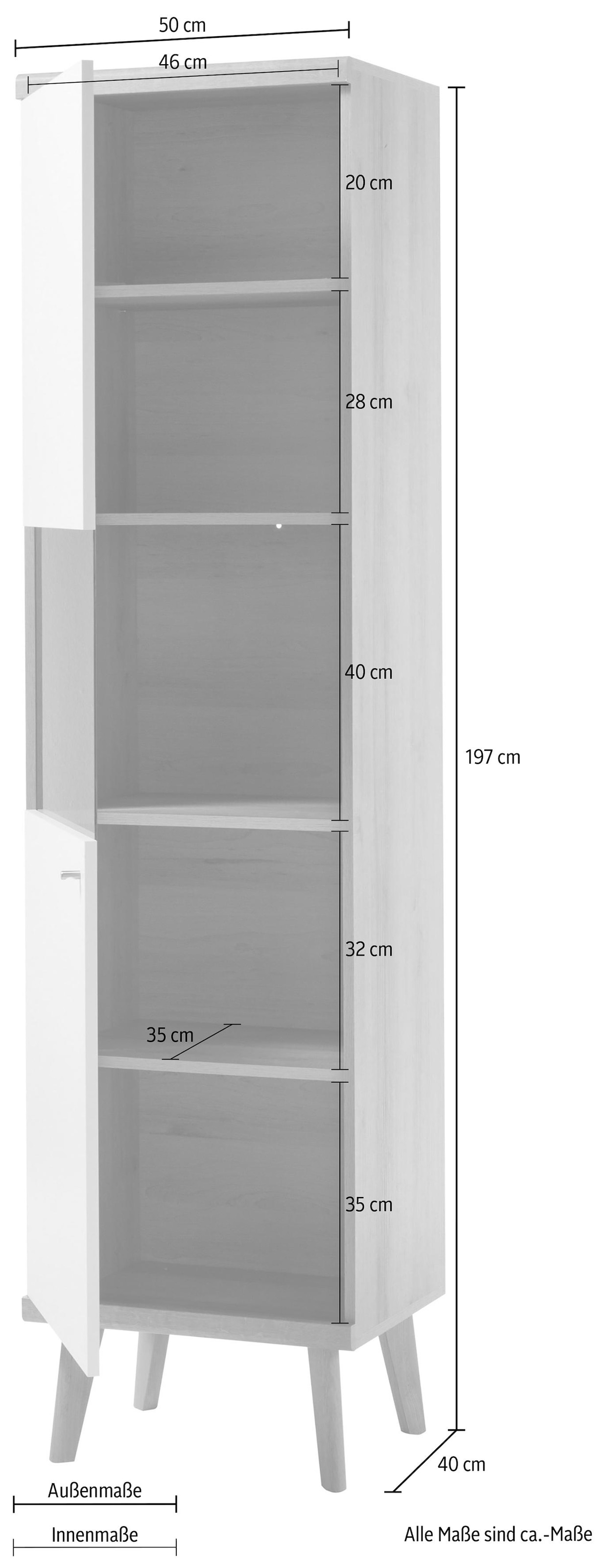 andas Vitrine »Merle«, Scandi Design, Höhe 197 cm, aus der freundin Home  Collection kaufen | BAUR