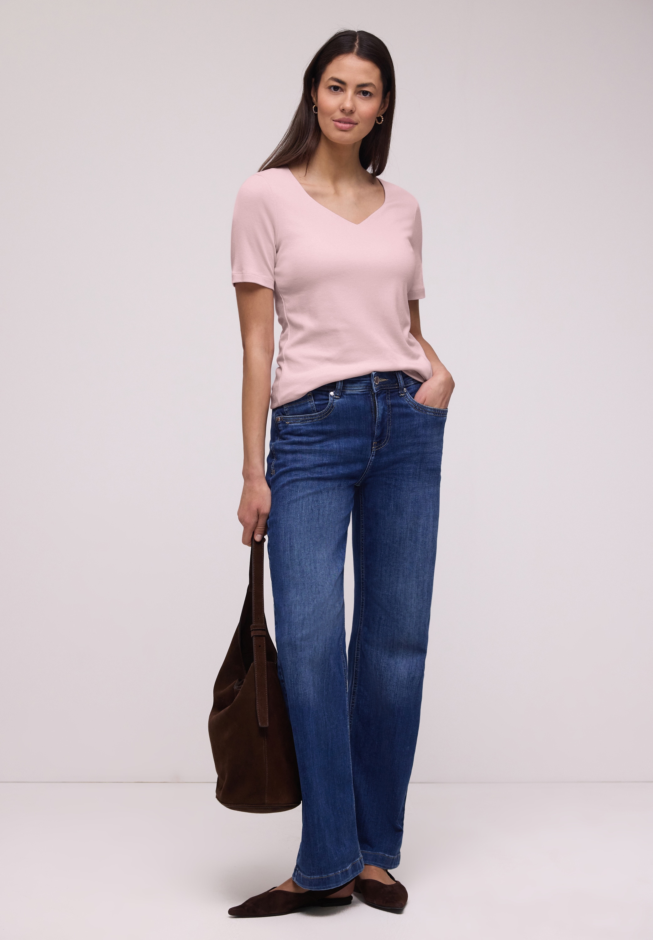 STREET ONE T-Shirt im soften Baumwoll-Mix