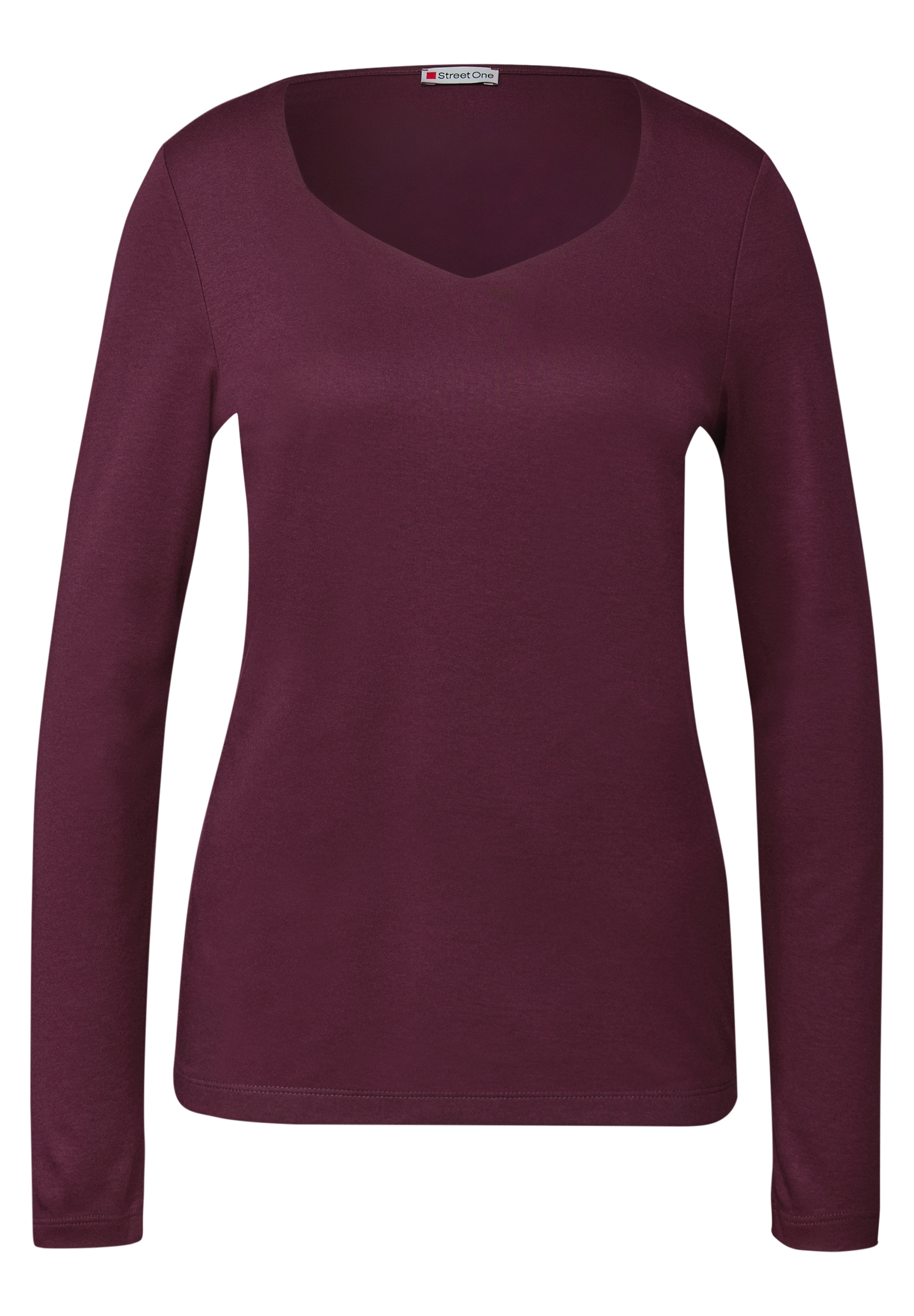 STREET ONE Langarmshirt, im soften Baumwoll-Mix