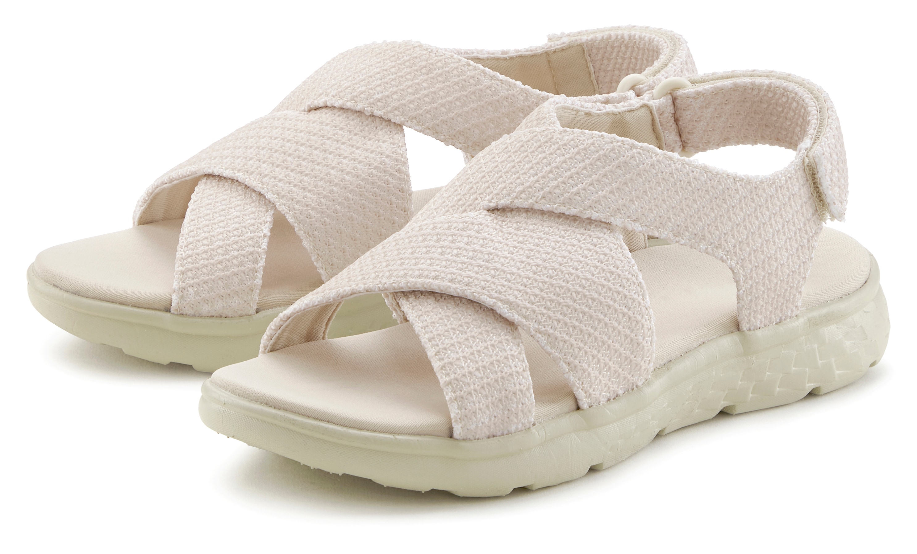Vivance Sandale "Sandalette, Sommerschuh, offener Schuh" NEU mit Klettverschluss VEGAN