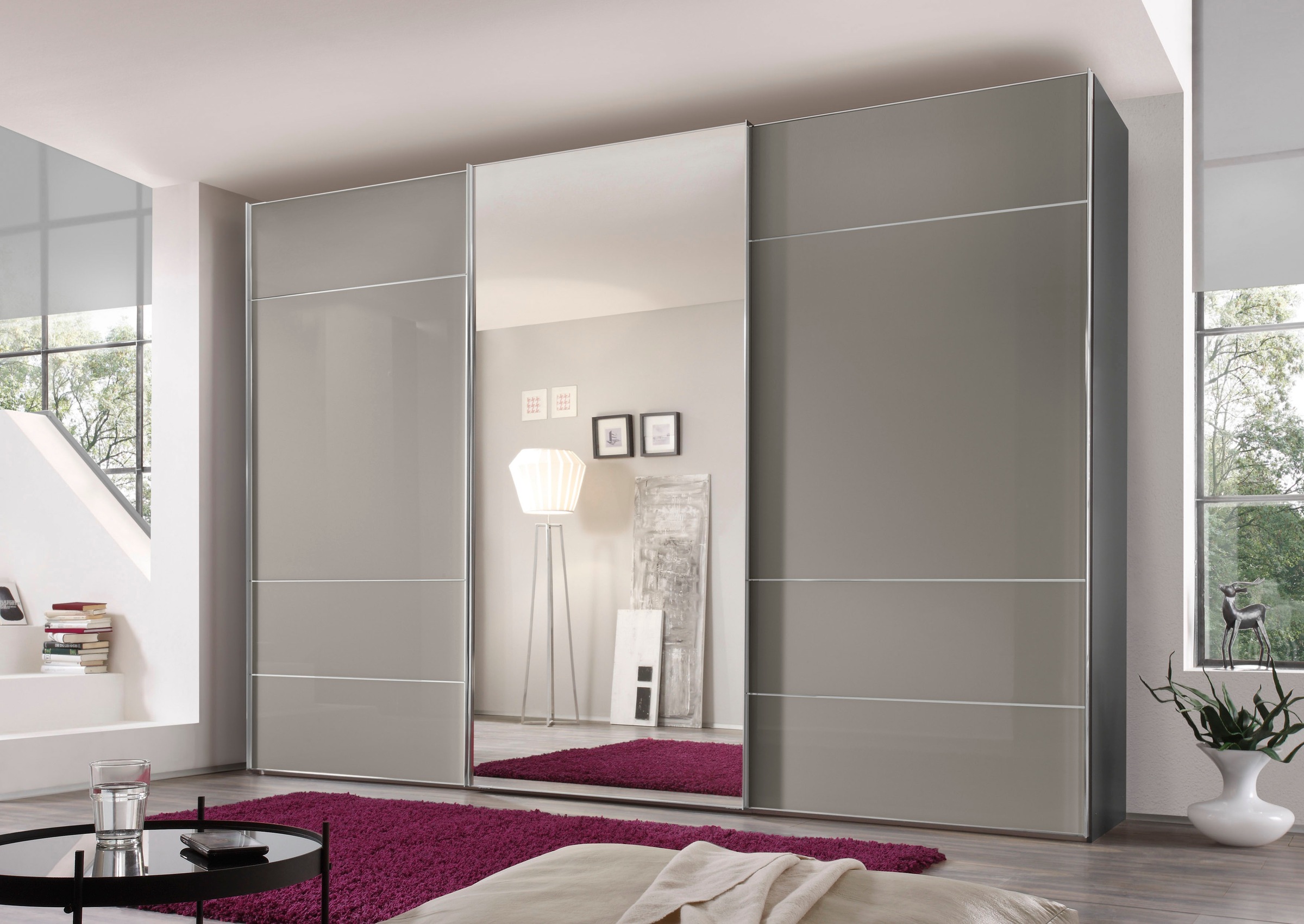 STAUD Schwebetürenschrank "Sonate Lucca mit Spiegel, Made in Germany", Mit günstig online kaufen