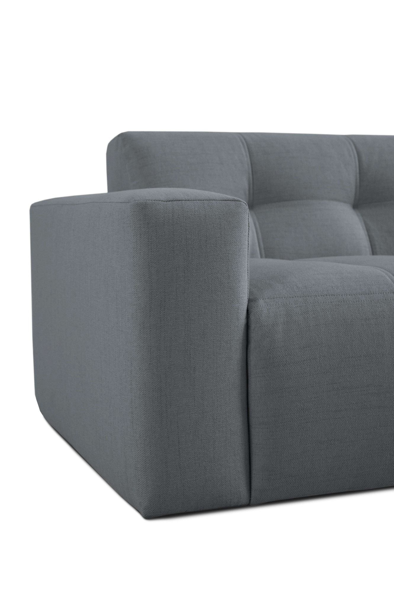 INOSIGN Ecksofa »Tapley«, Breite 221 cm, L-Form, Struktur fein, mit Knopfsteppung, bodentief