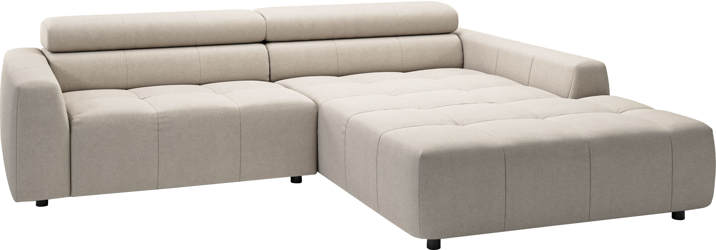 Thumbnail - 3C Candy Ecksofa "Denver auch mit Cord- und Easy care-Bezug, Kopfteilverstellung L-Form", wahlweise. mit motorischer Sit...
