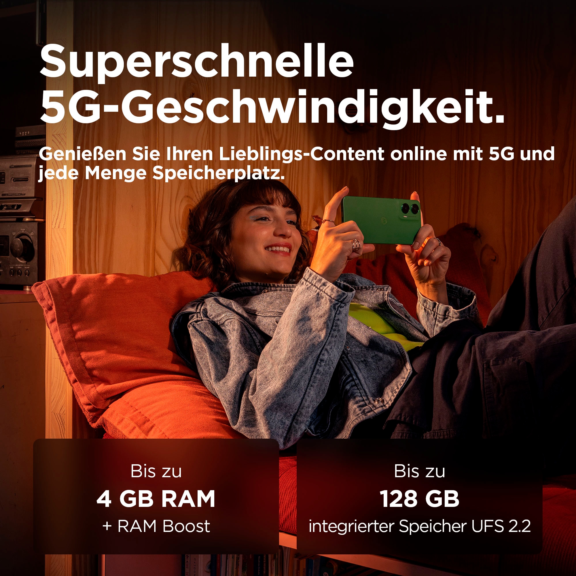 Motorola Smartphone »moto g35 5G + moto buds«, Leaf Green
