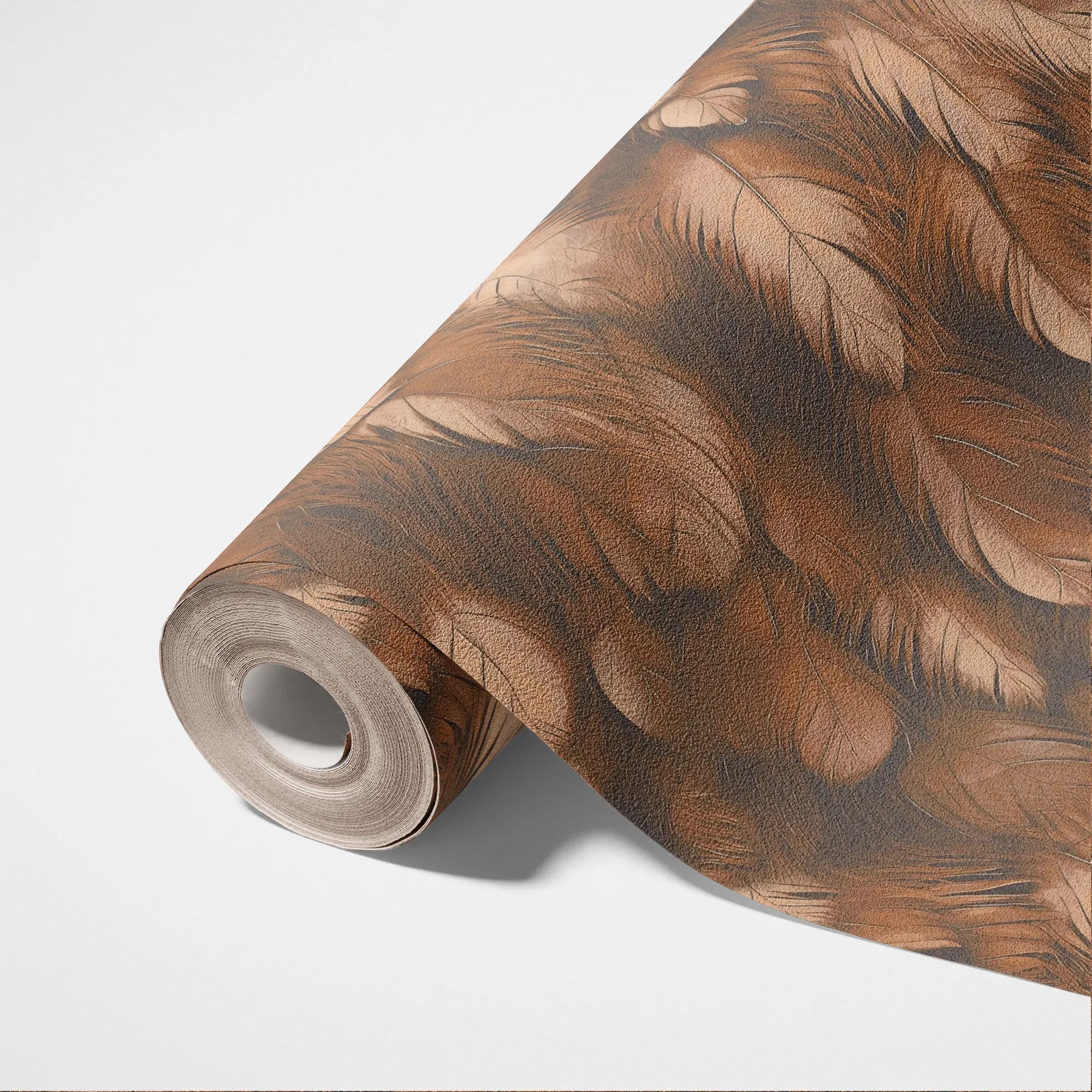 living walls Vliestapete »LIMITED – Federkleid« Motiv | gemustert | naturalistisch leicht strukturiert Dichtes Federmotiv in warmen natürlichen Farbtönen