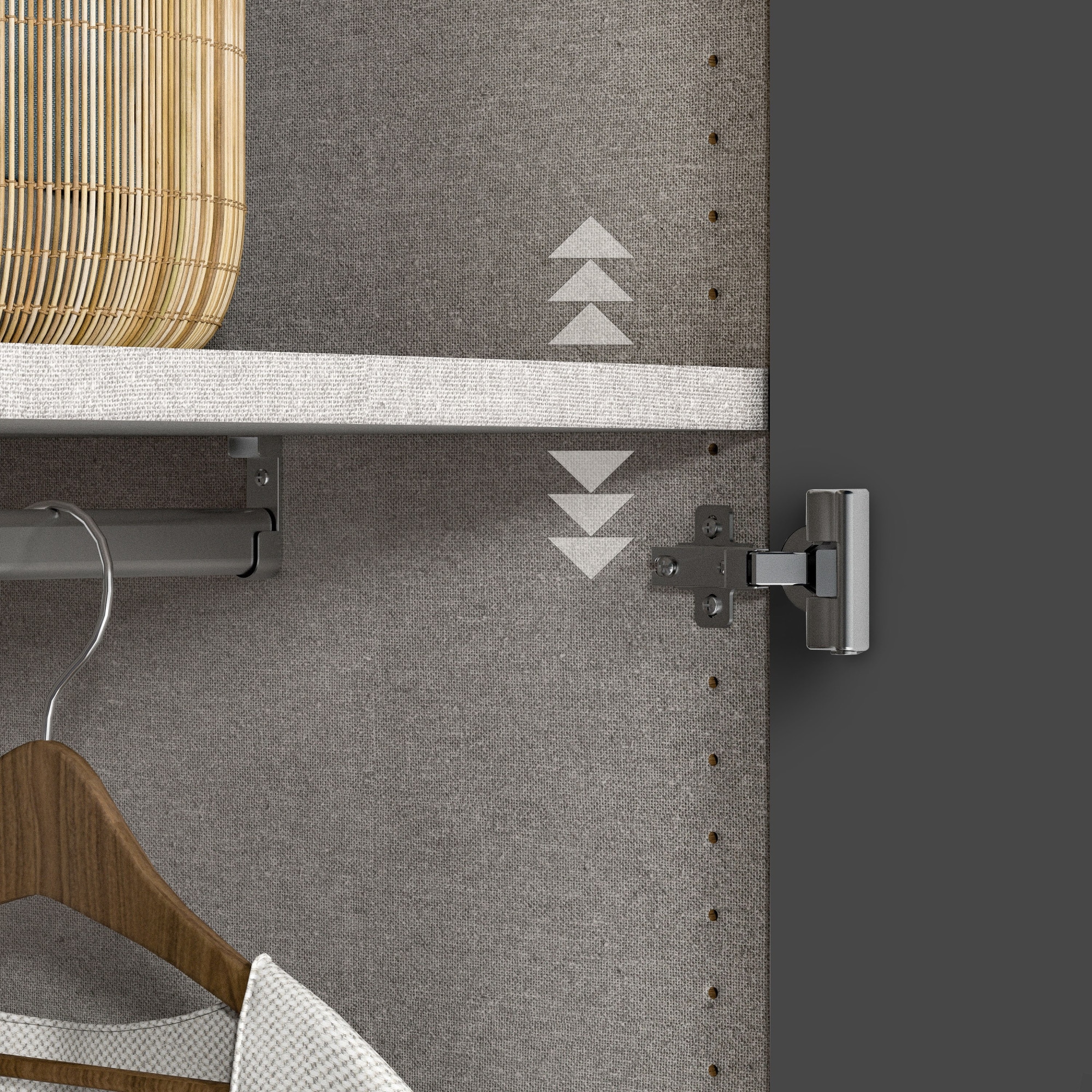 INOSIGN Kleiderschrank »AMETISTA, Drehtürenschrank, designgeformten Fronten«, Made in Italy, hochglanz lackiert, Basisausführung, Zubehör extra