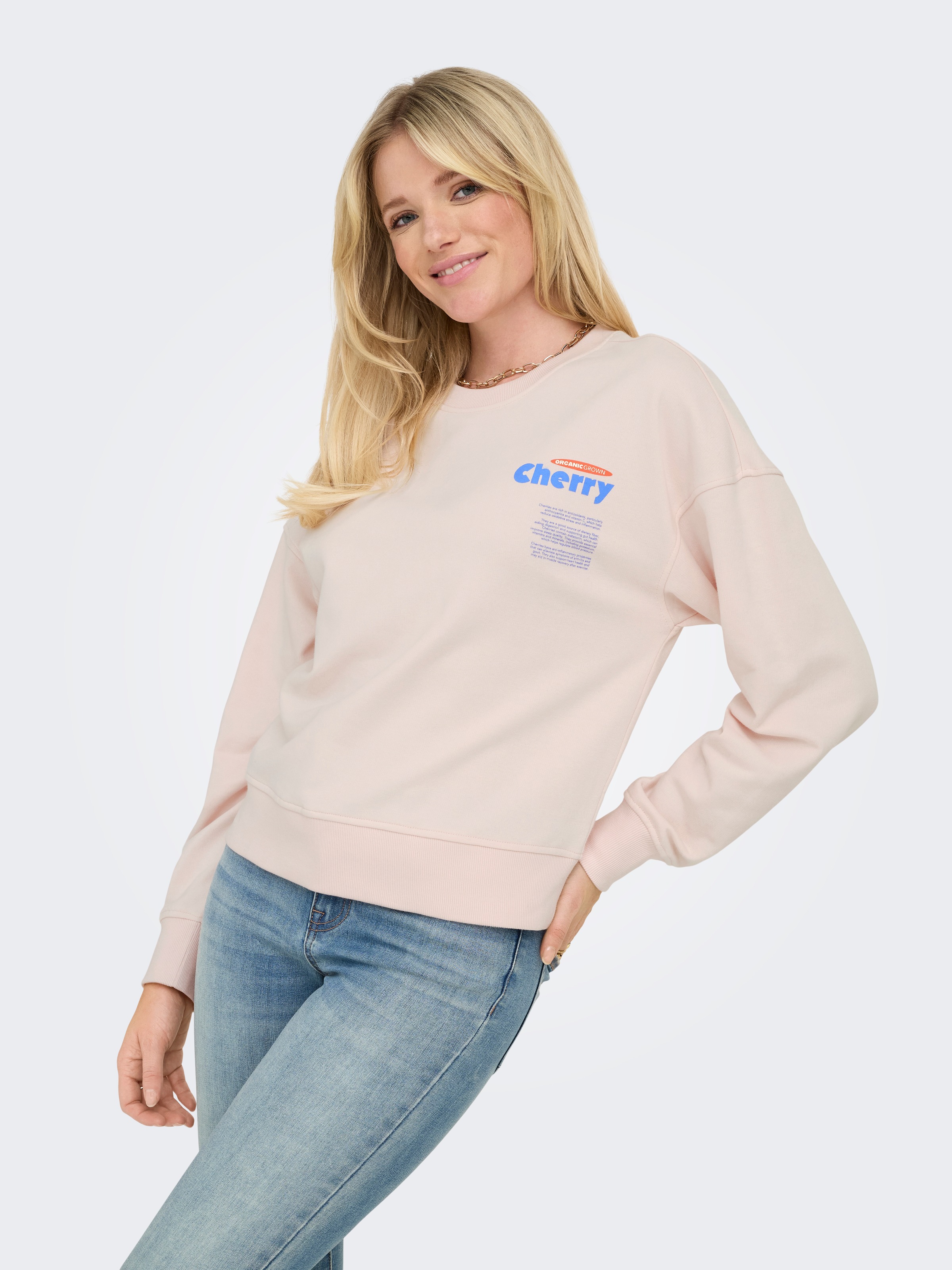 Thumbnail - ONLY Sweatshirt "ONLPHILEA L/S FRUIT O-NECK UB SWT"