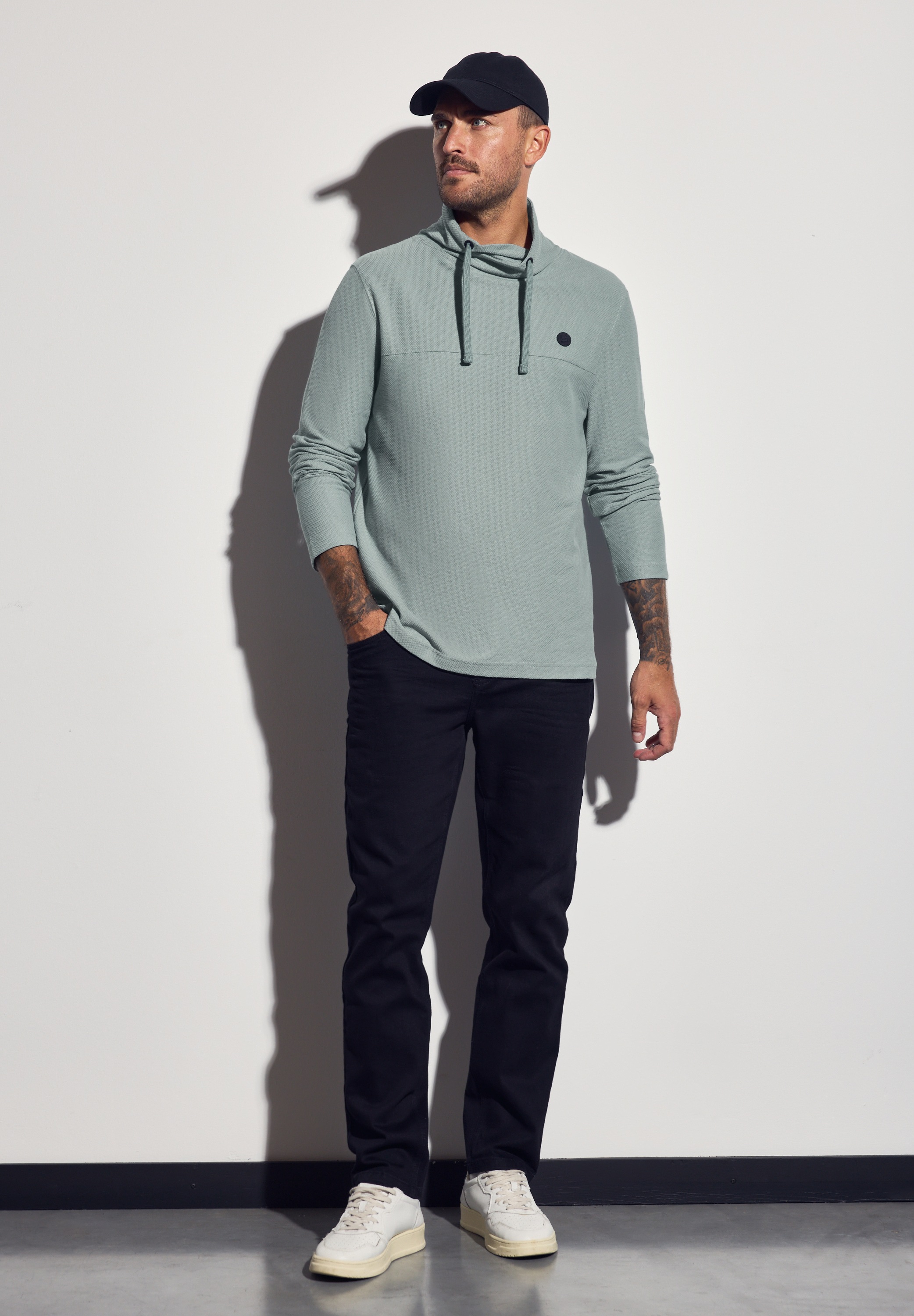 STREET ONE MEN T-Shirt, aus reiner Baumwolle