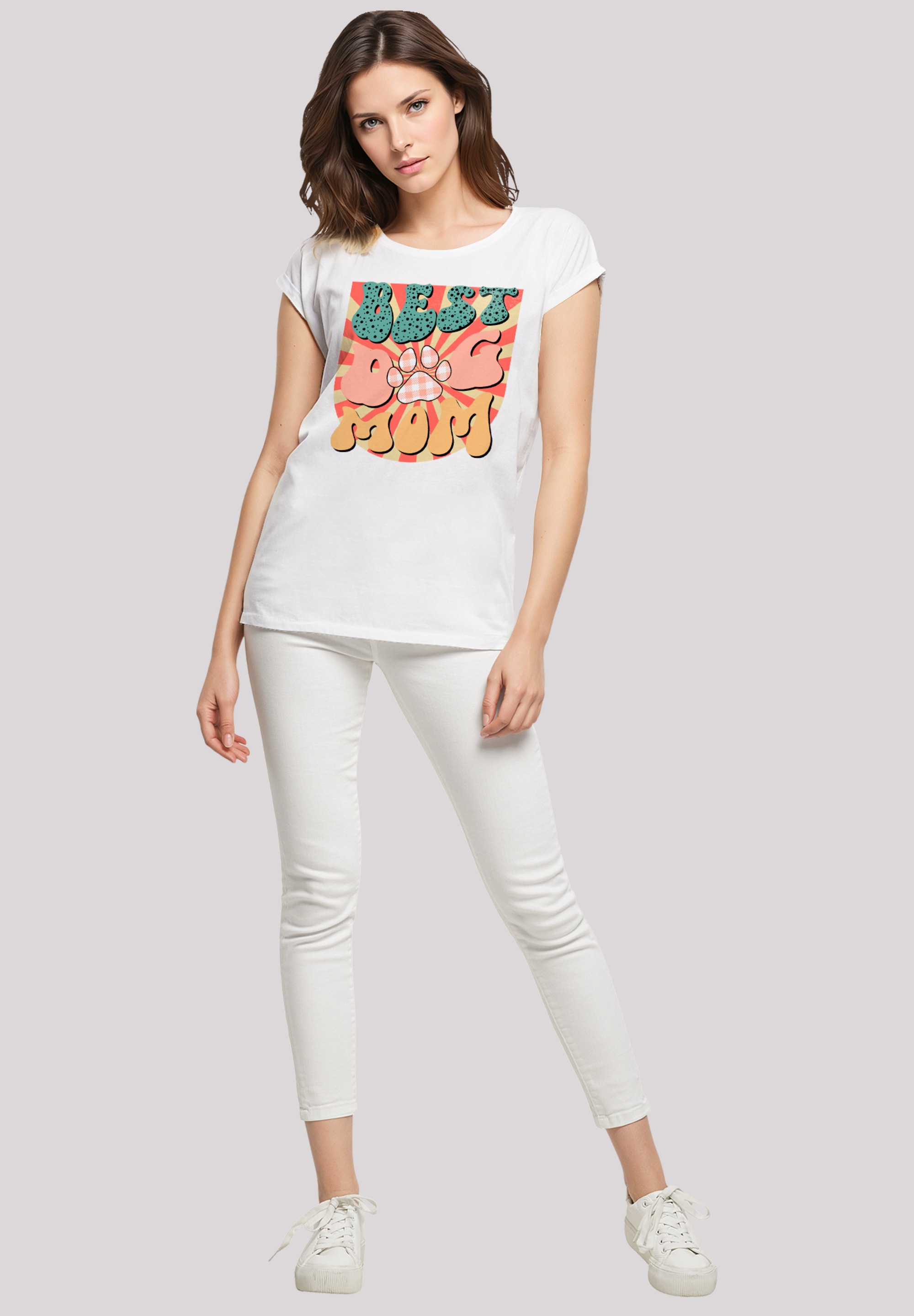 F4NT4STIC T-Shirt »Muttertag Pet Lover Vintage Beste Hunde Mama«, Premium Qualität