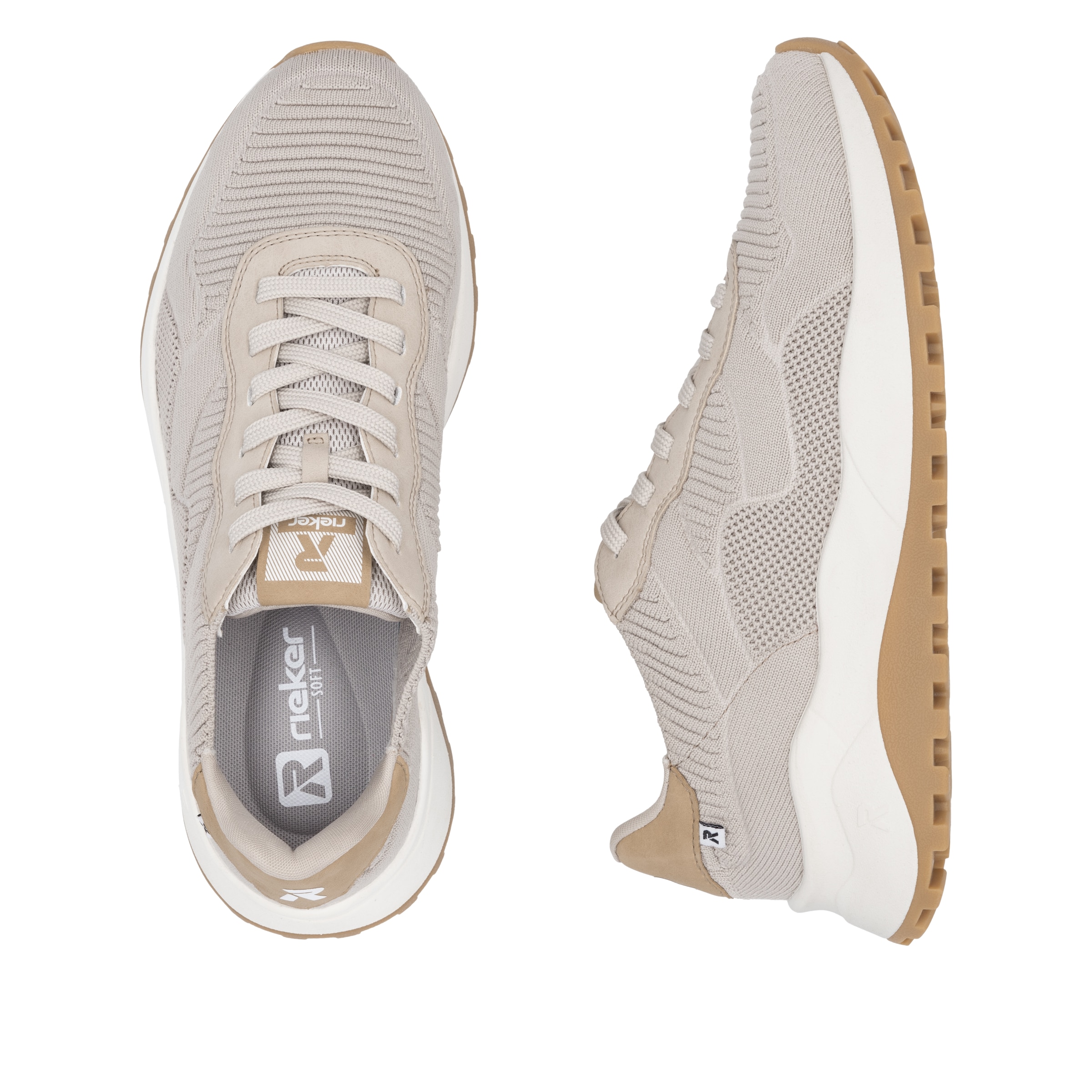 RIEKER Sport Sneaker, Schnürschuh, Sport-Sneaker für Maschinenwäsche geeignet