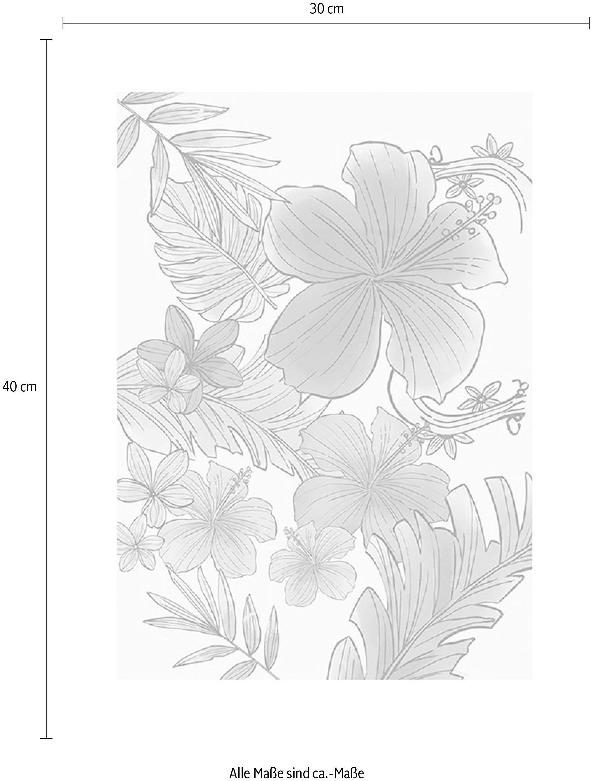 Komar Bild »Ariel Flowers« Disney 1 Stk. tlg. Wandbild zur Dekoration im Kinderzimmer - ohne Rahmen