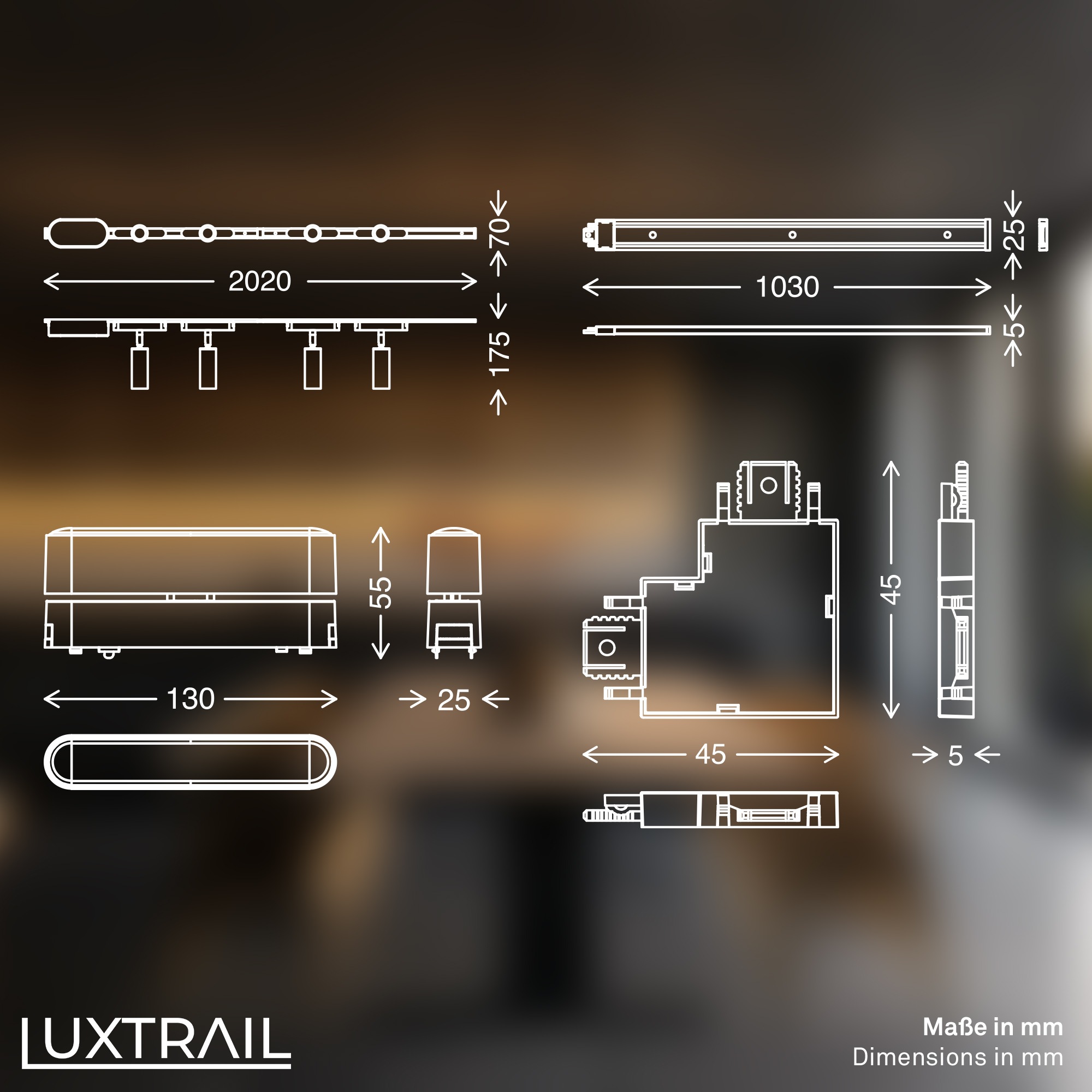 Briloner Leuchten LED Deckenleuchte »LUXTRAIL 8036066«
