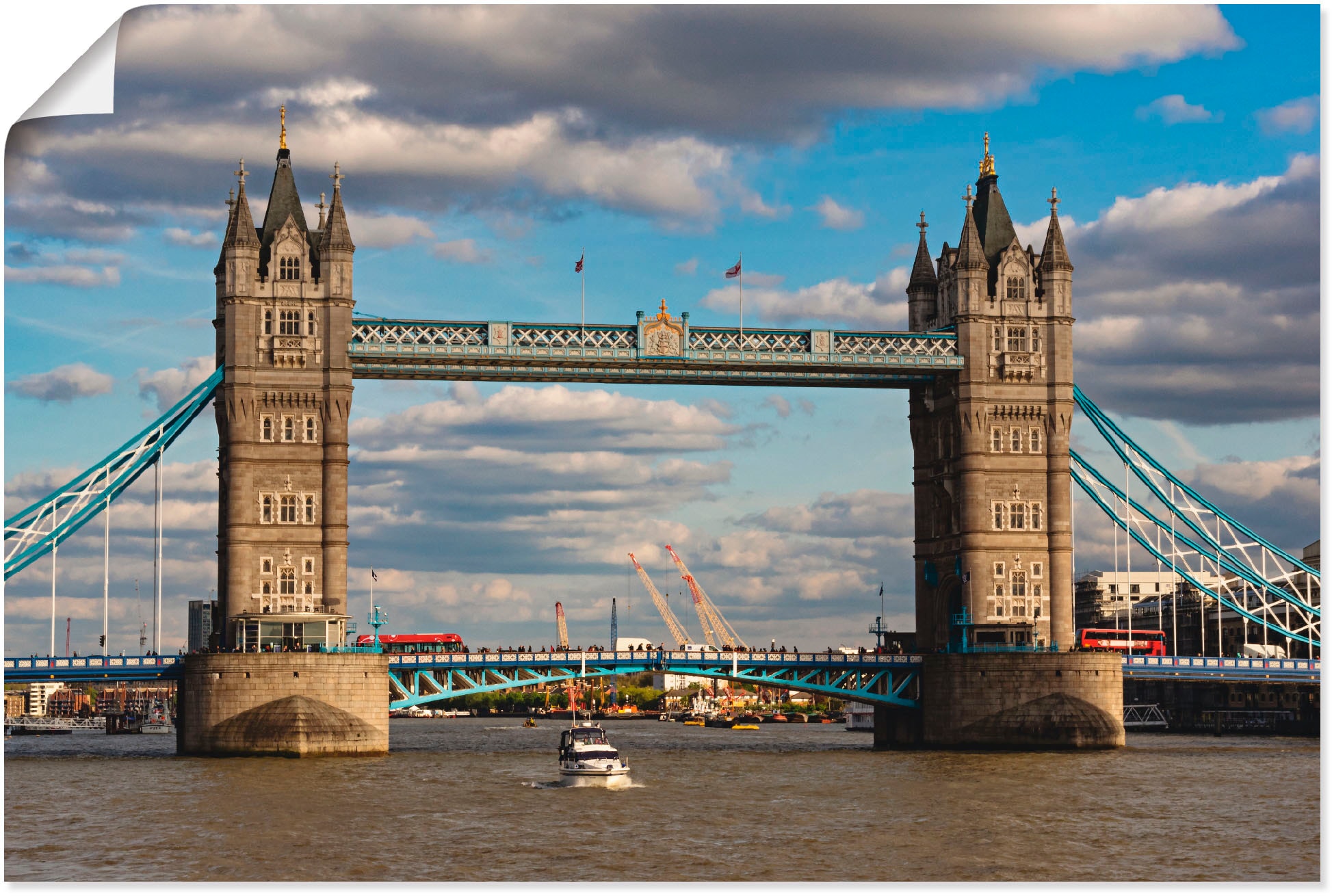 Artland Wandbild »Tower Großbritannien, | Leinwandbild, kaufen in Bridge Größen St.), (1 als Alubild, oder BAUR Wandaufkleber Poster versch. 01«