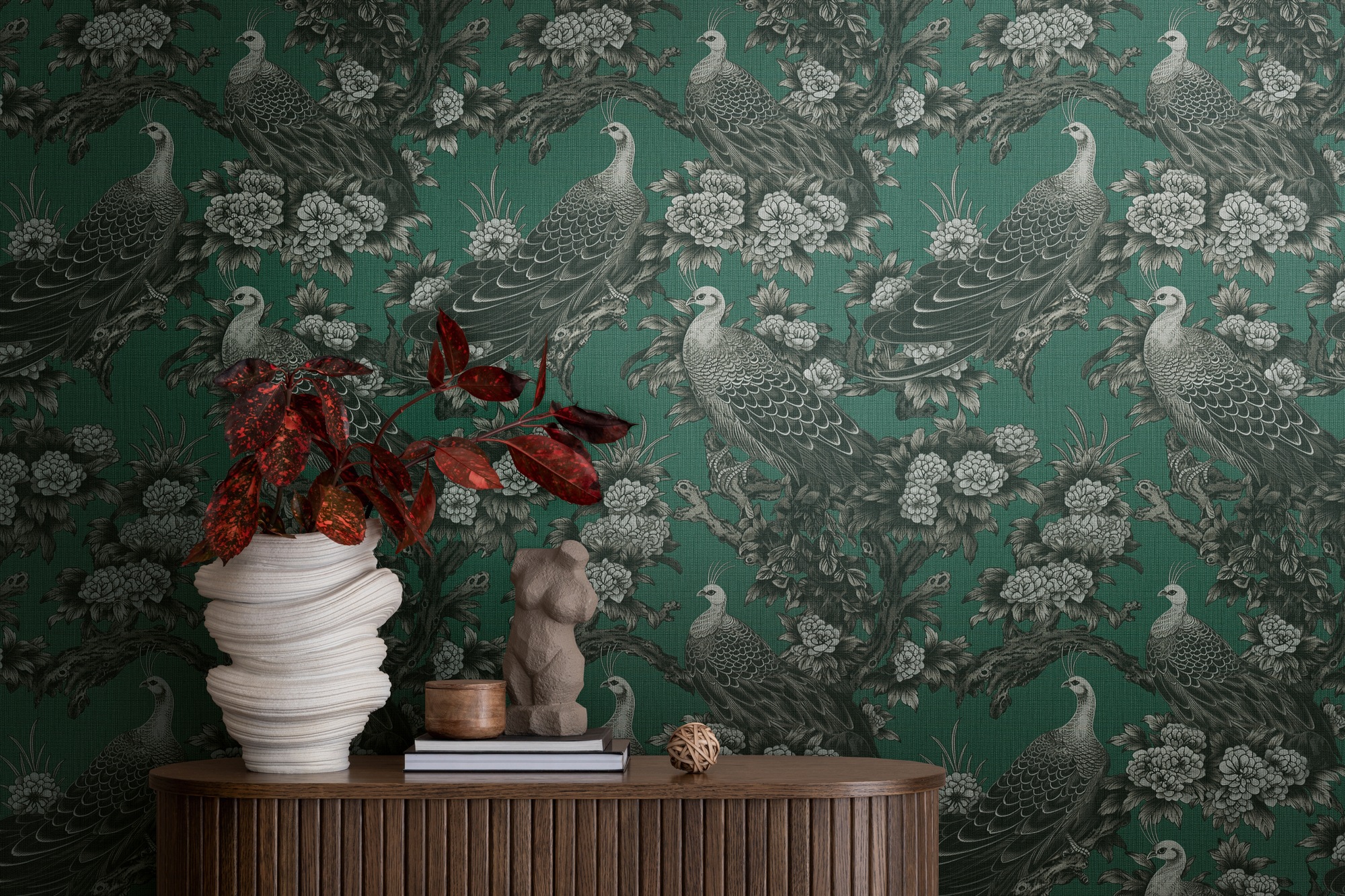 Living Walls Vliestapete "Michalsky 6 Florale Tapete Mustertapete Vögel Tiere" Matt Strukturiert Vliestapete Natur Für Schlafzimmer Küche