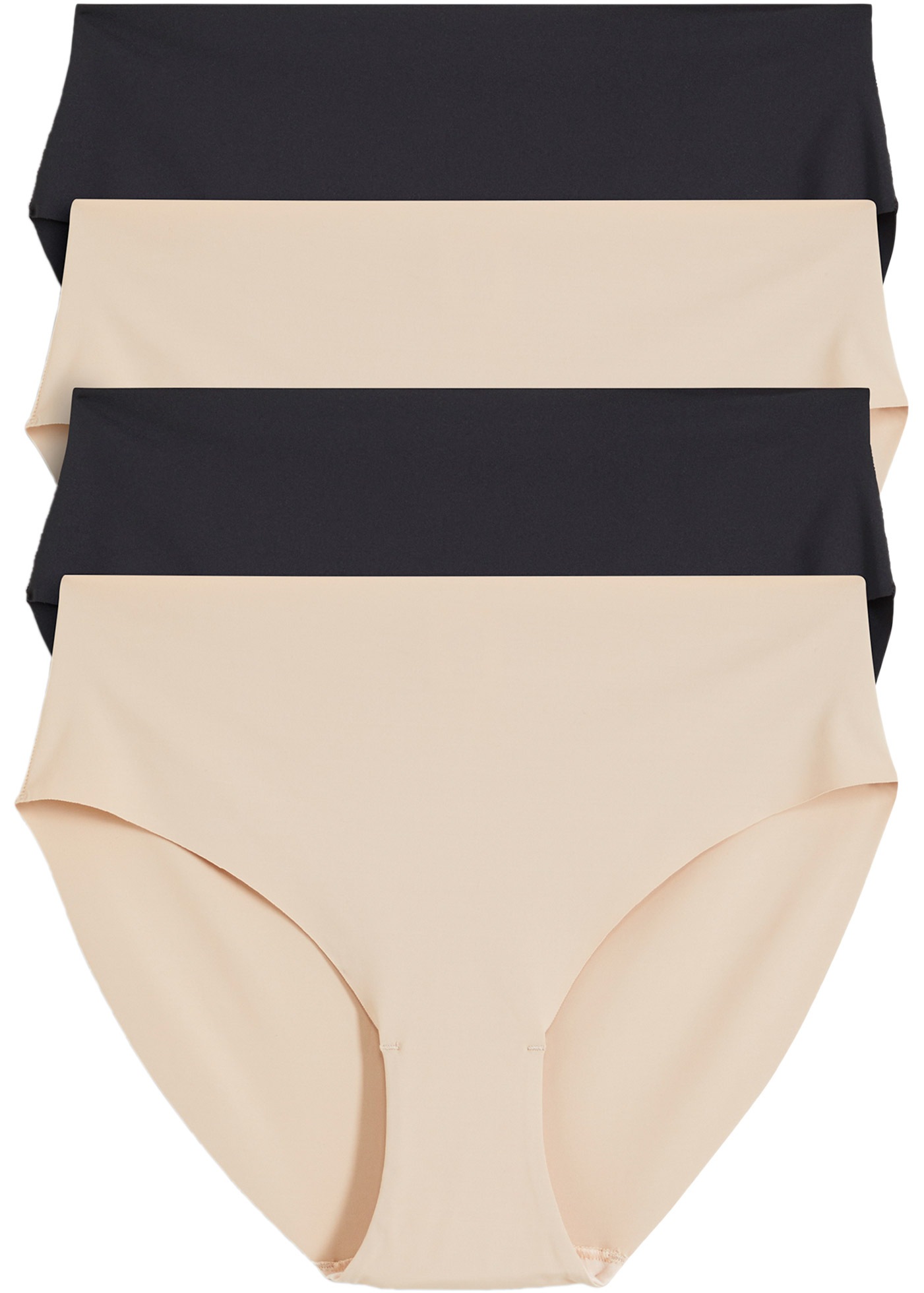 bonprix Panty Packung, 4 Stk. klassischer Stil, nahtlose Kanten, aus Polyamid und Elasthan