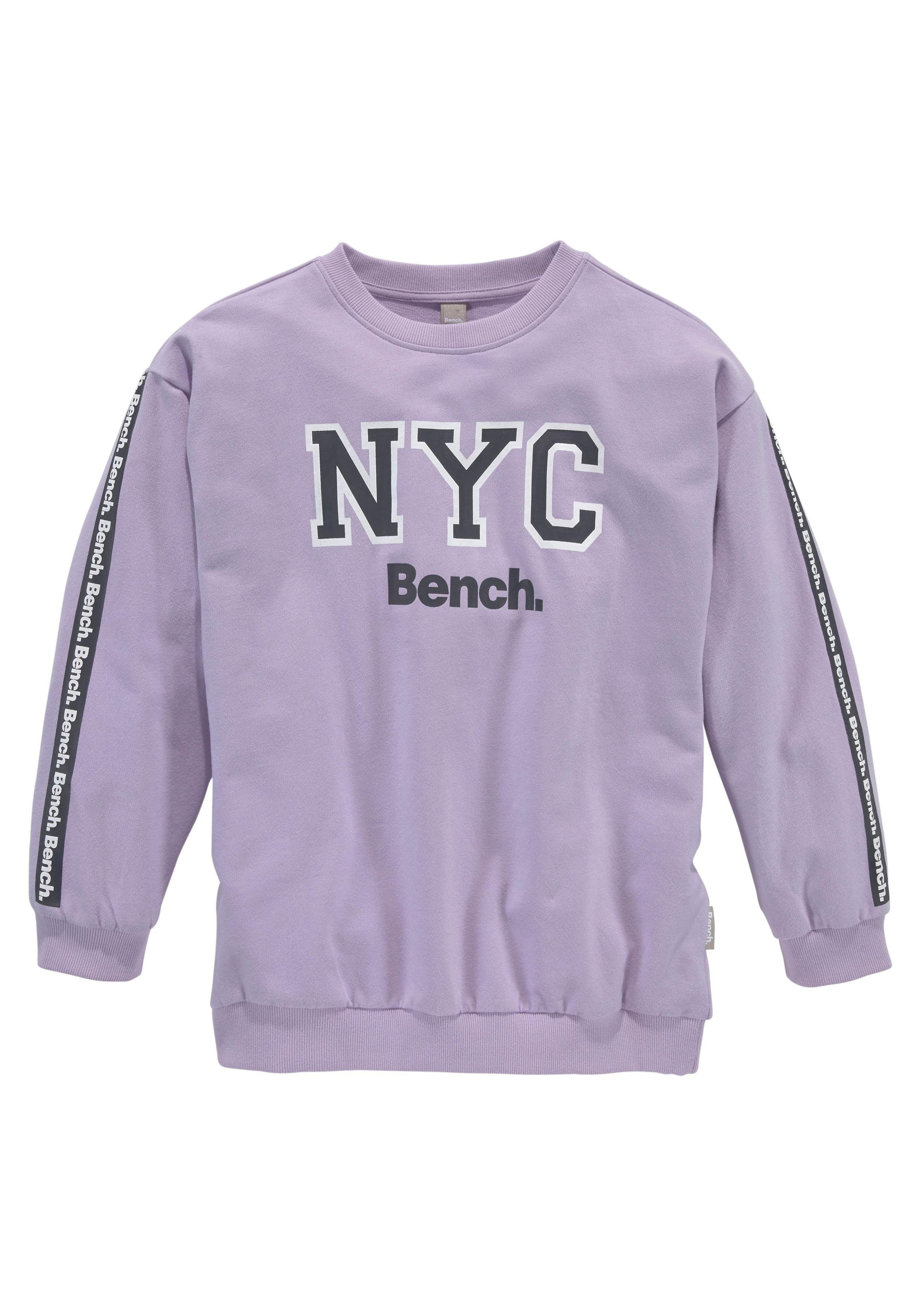 Bench. Sweatshirt, | BAUR am oversize Logo-Print ▷ mit - für Ärmel