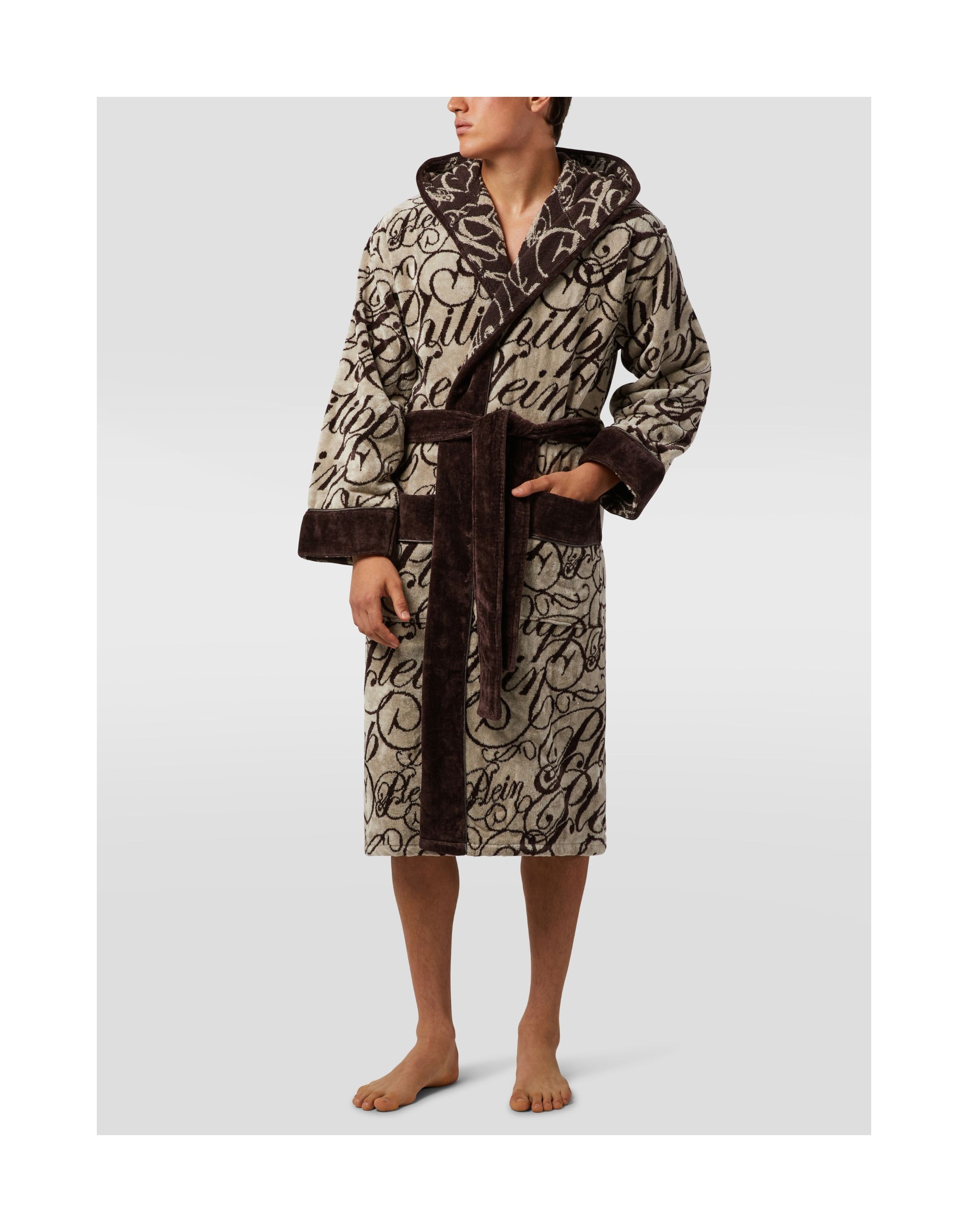 PHILIPP PLEIN Bademantel »Hooded Bathrobe Signature«