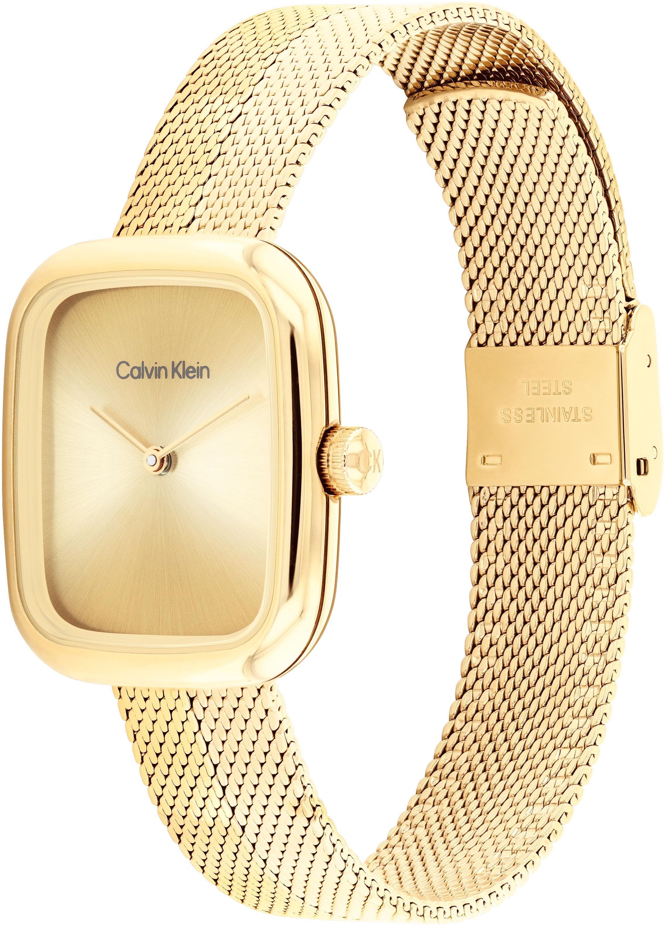 Calvin Klein Quarzuhr »CK Adore«, Armbanduhr, Damenuhr, Edelstahlarmband, analog