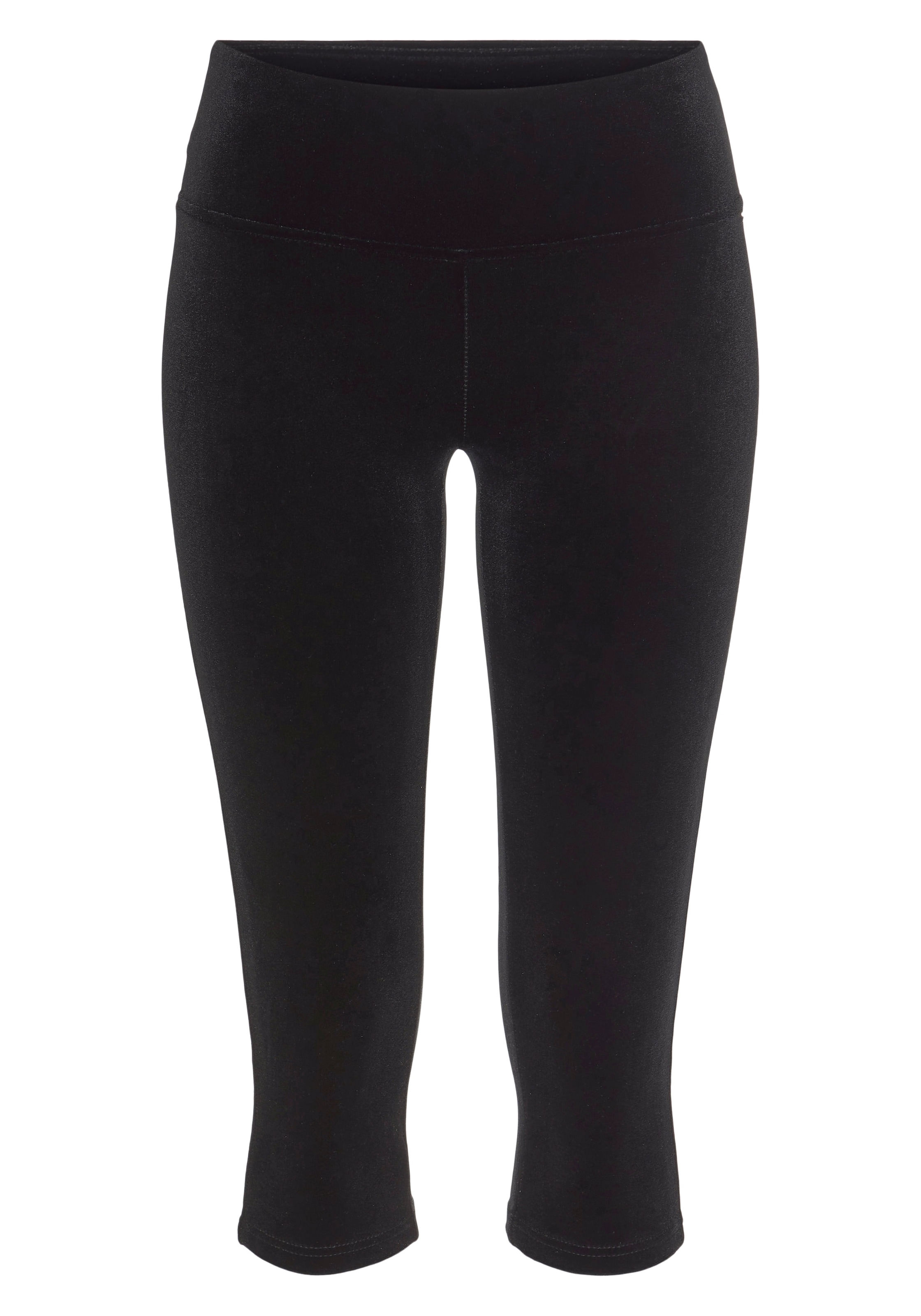 LASCANA Caprihose, in weicher, elastischer Samtoptik, Loungeanzug