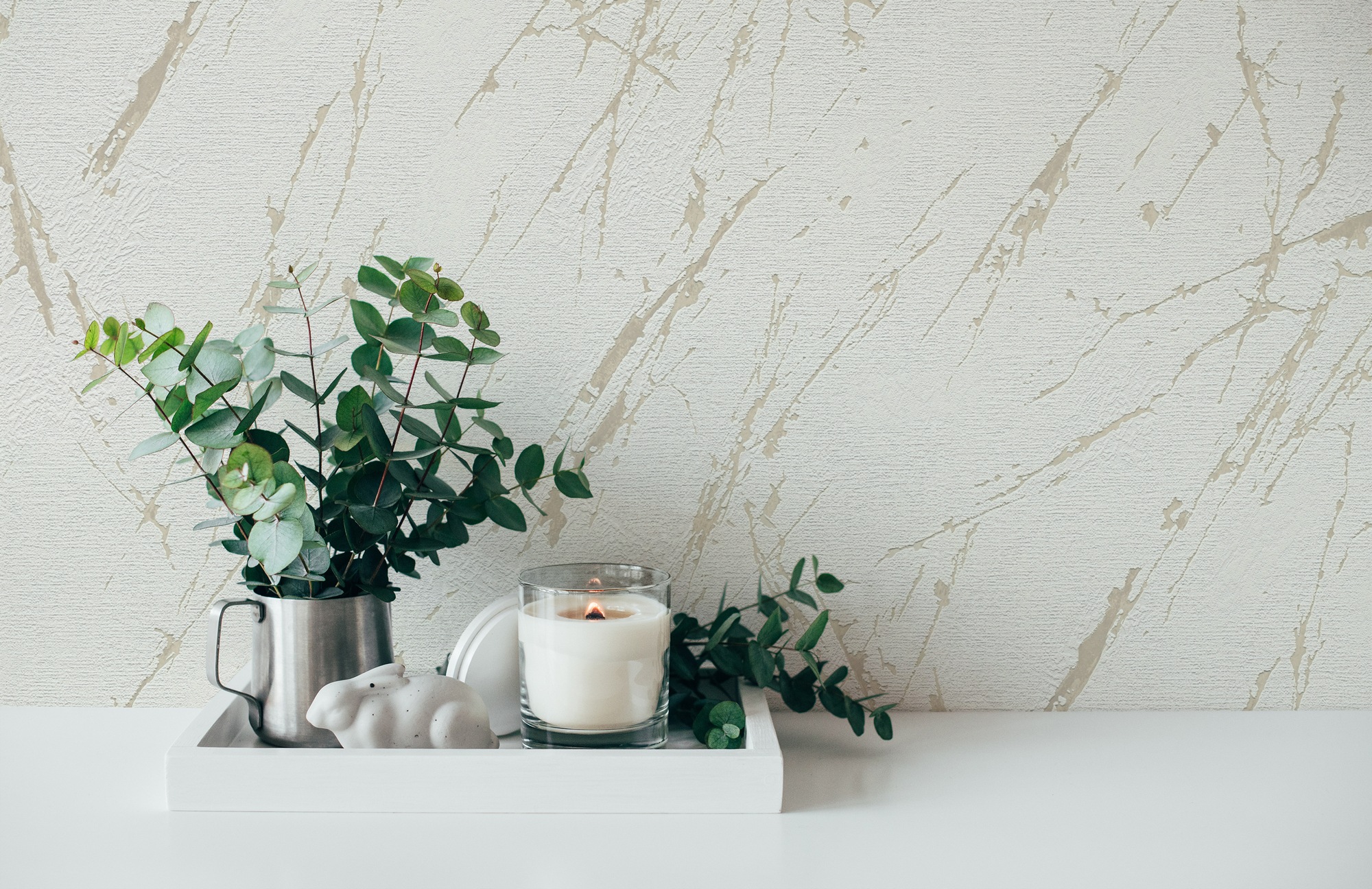 A.S. Création Vliestapete »Casual Living Marmor-Tapete Mustertapete Stein-Optik Steinoptik«, leicht glänzend, Vliestapete Marmor für Schlafzimmer Küche Wohnzimmer Marmoroptik Flur