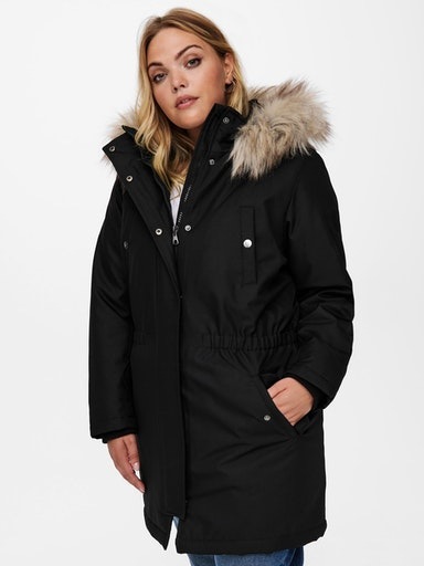 Thumbnail - ONLY CARMAKOMA Parka "CARIRENA PARKA COAT OTW" mit Kapuze Kunstfaser, regular fit