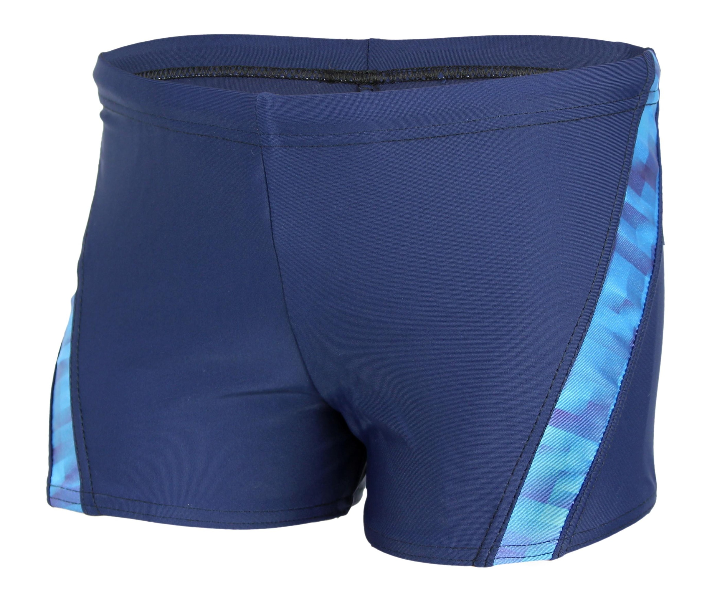 AQUARTI Badehose "Badehose Jungen Schwimmhose Kontrastfarbige Einsätze"