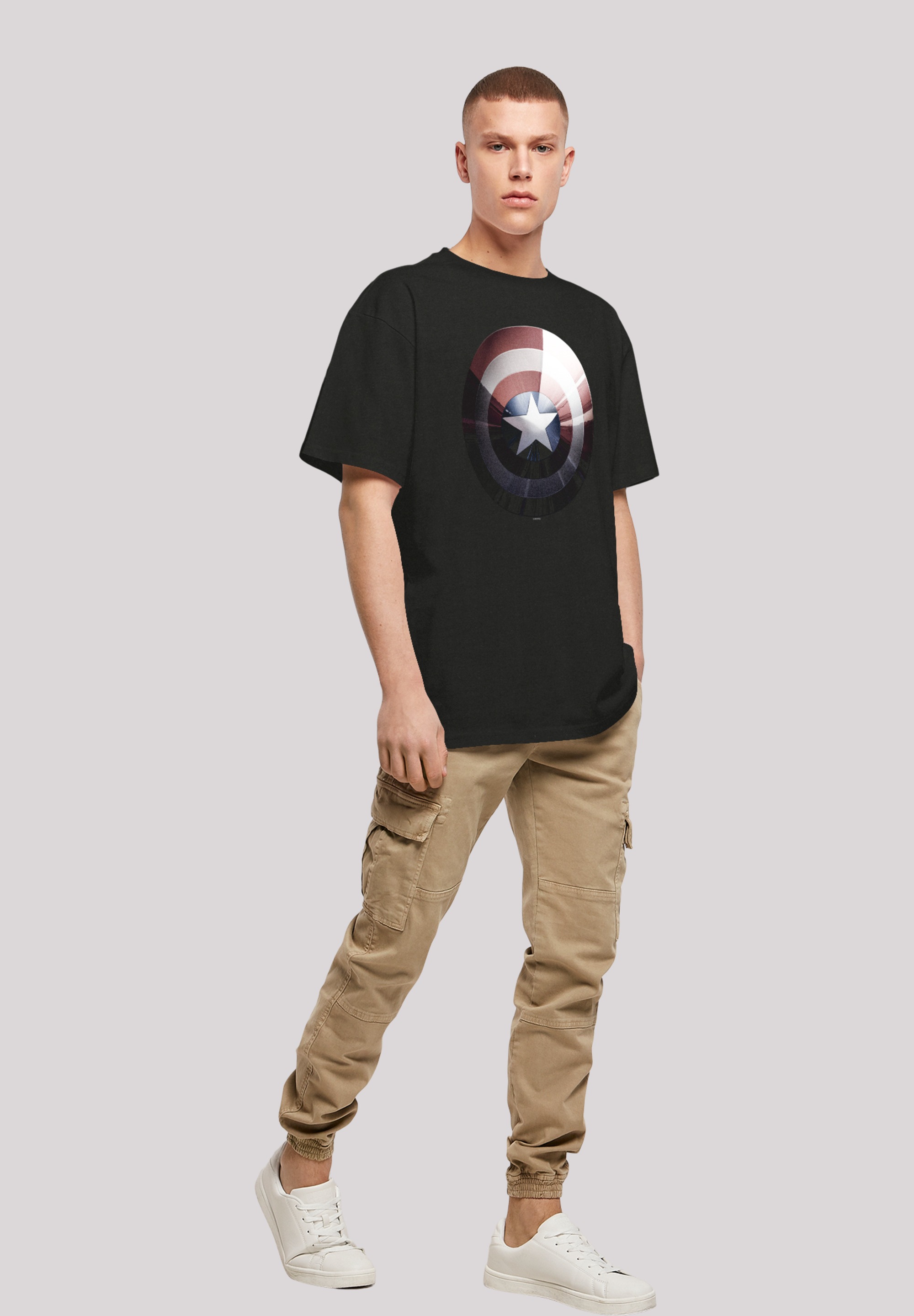 F4NT4STIC T-Shirt »Marvel Captain America Shield Shiny«, Print