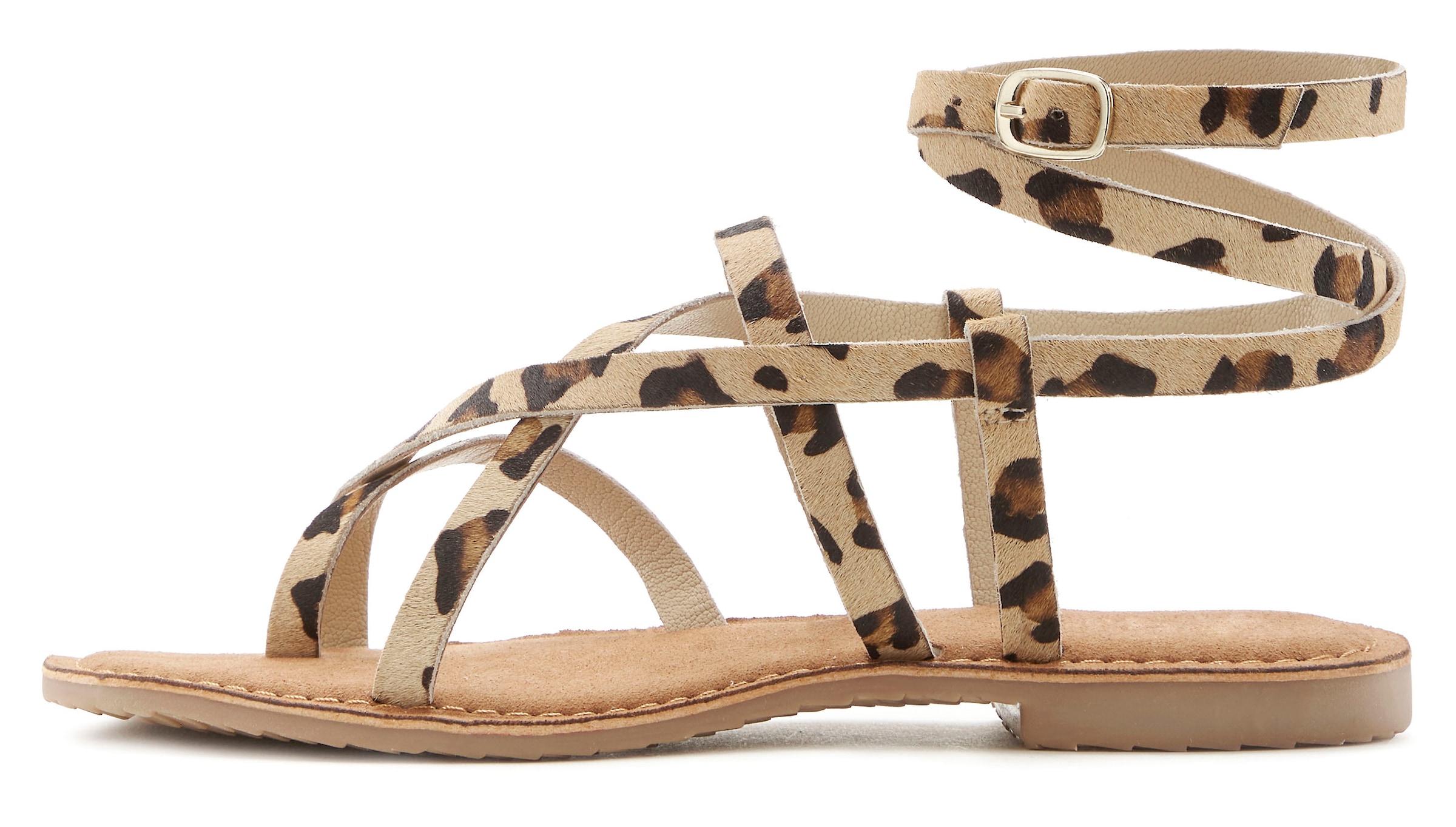 French Connection Sandale, aus hochwertigem Leder, Sandalette, Sommerschuh