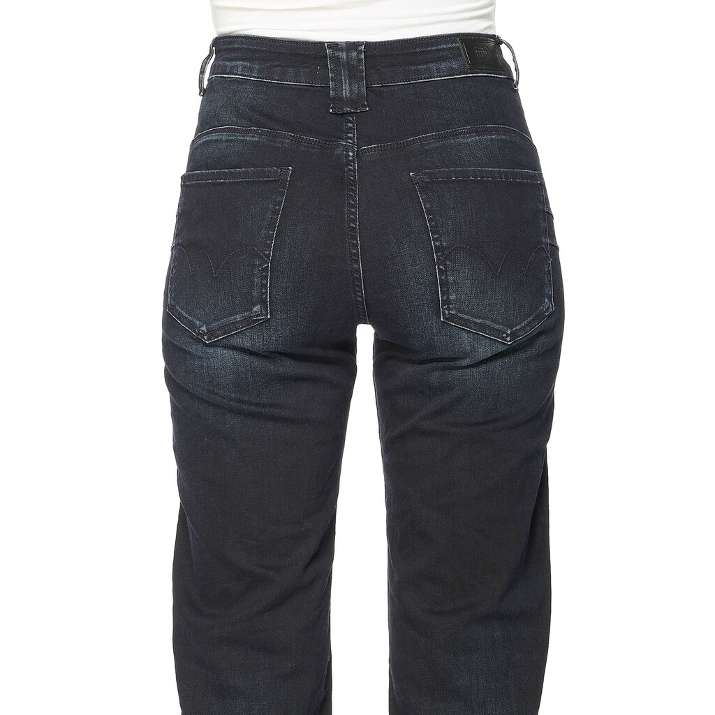 Damenmode Jeans Le Temps Des Cerises Bequeme Jeans, mit aufgesetzten Fronttaschen dunkelblau Damenmode Jeans Le Temps Des Cerises Bequeme Jeans, mit aufgesetzten Fronttaschen dunkelblau