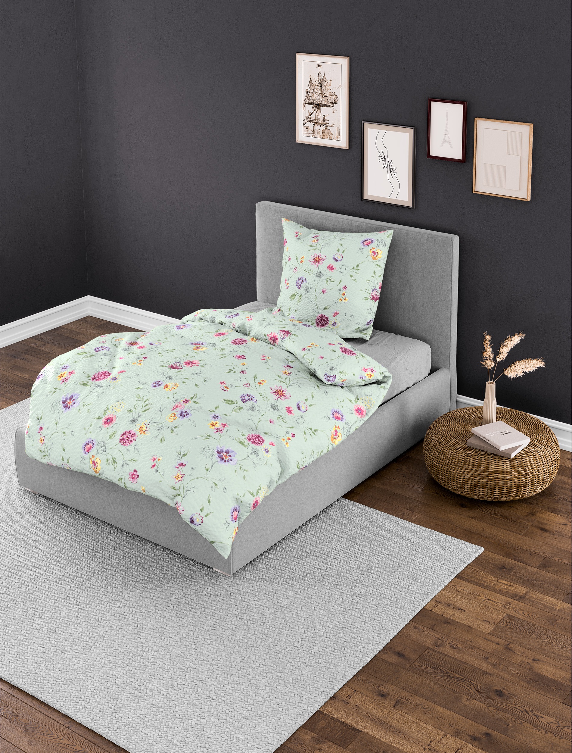 BIERBAUM Bettwäsche "3524" 2 Stk. tlg. Bettwäsche, 100 % Baumwolle, pflegel günstig online kaufen