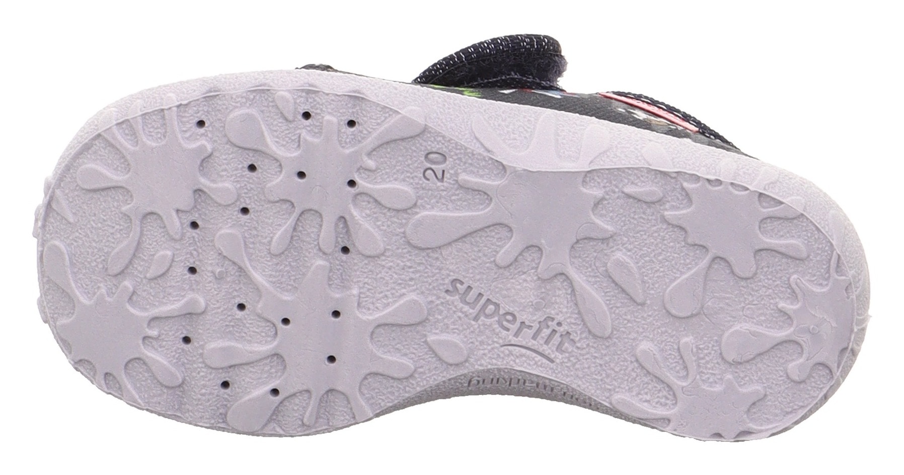 Superfit Hausschuh »SPOTTY WMS: Mittel«, Klettschuh, Kindergarten Schuh mit Motiv, Größenschablone zum Download