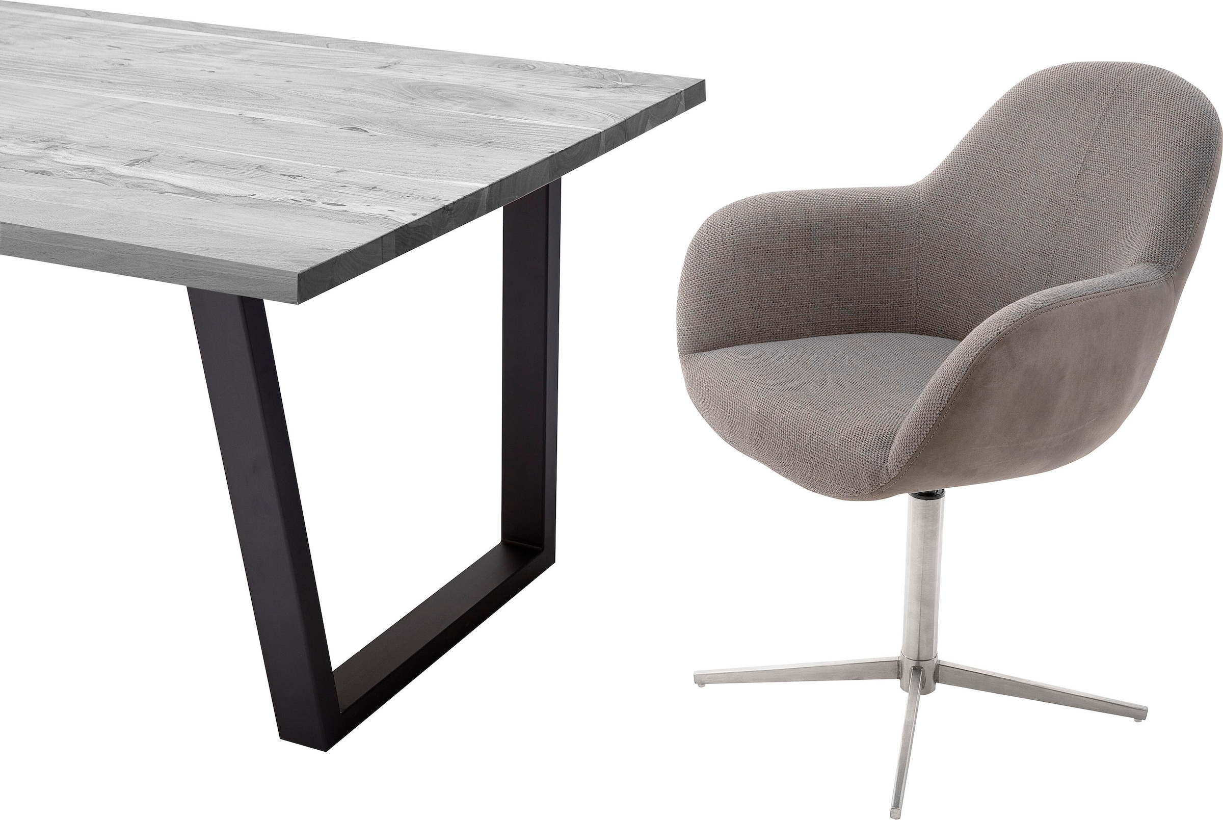MCA furniture | 360°drehbar Esszimmerstuhl (Set), Stuhl St., BAUR mit 2 »Melrose«, Nivellierung bestellen