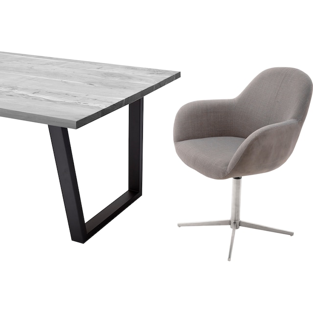 MCA furniture Esszimmerstuhl »Melrose«, (Set), 2 St., Stuhl 360°drehbar mit  Nivellierung bestellen | BAUR