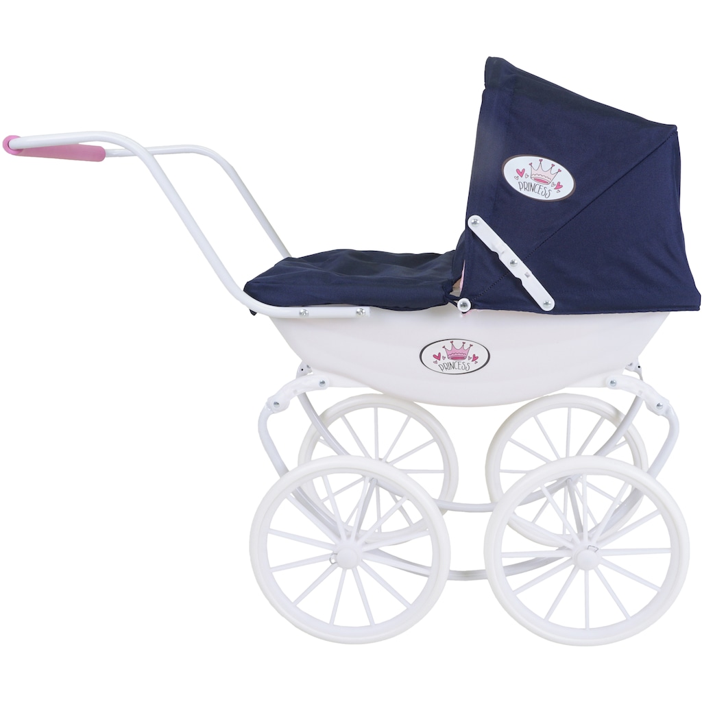 Knorrtoys® Puppenwagen »Classic - Princess Navy Blue Rose«