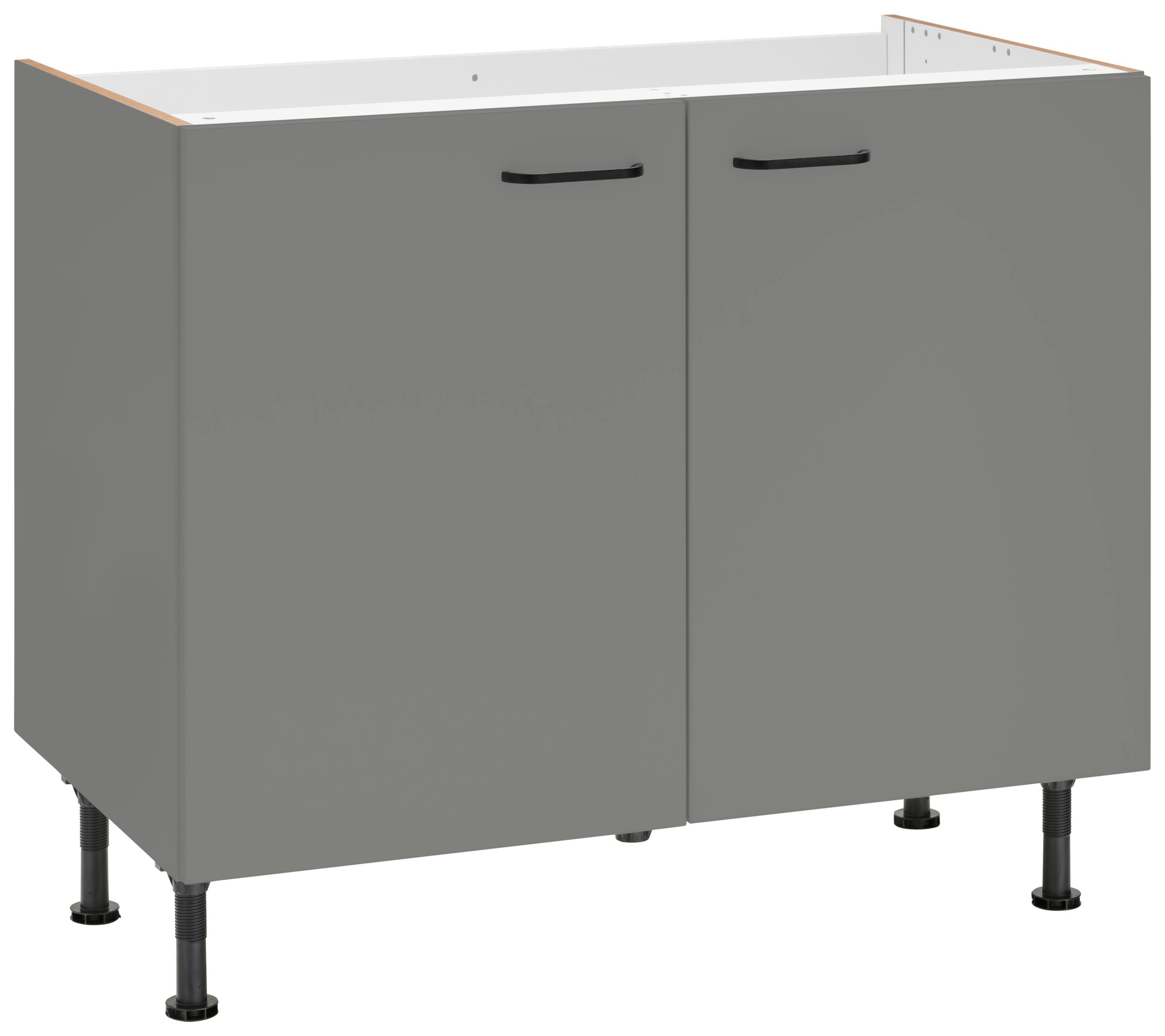 OPTIFIT | bestellen mit Spülenschrank »Elga«, Breite cm höhenverstellbaren Füßen, BAUR Soft-Close-Funktion, 100