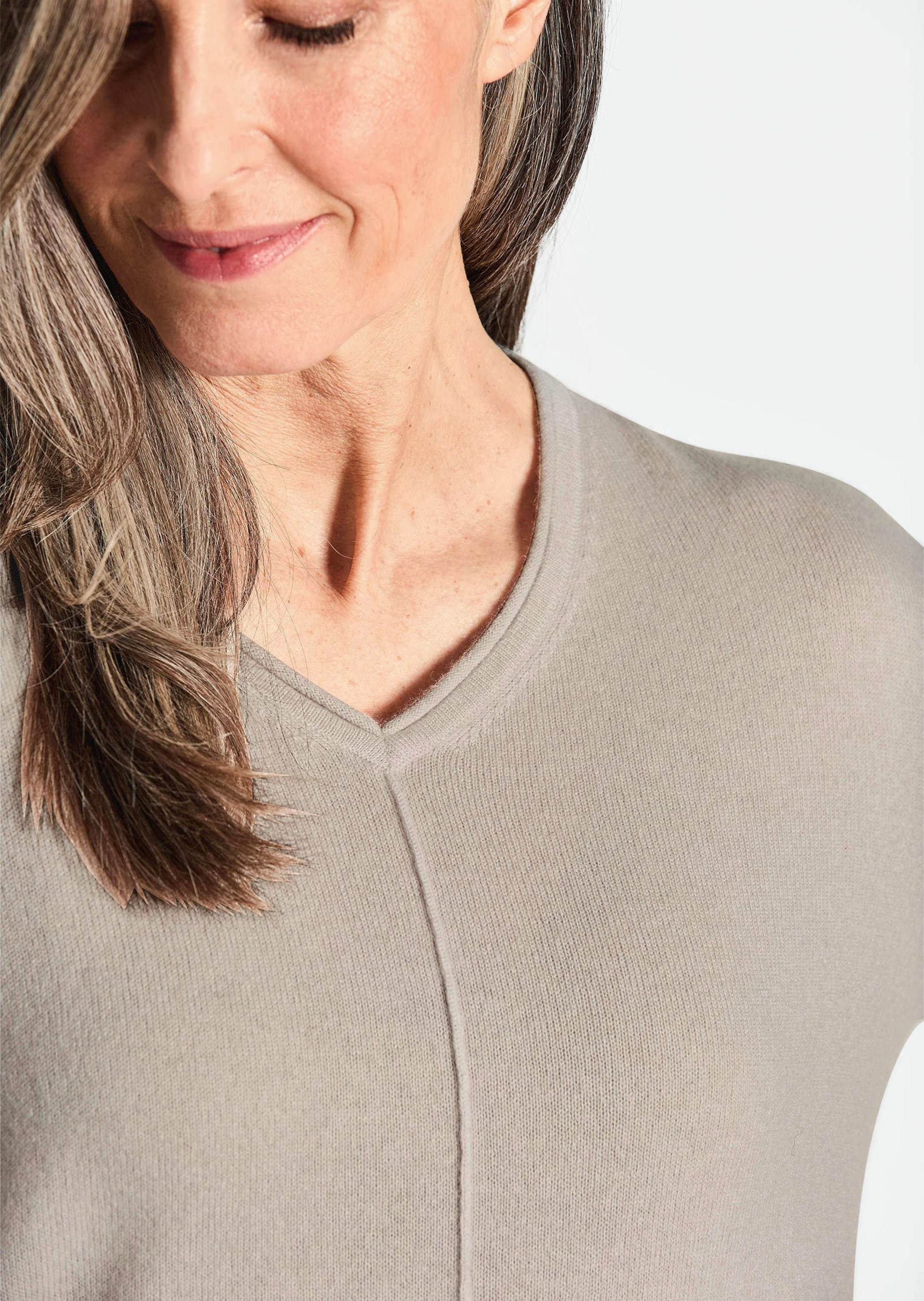 GOLDNER Strickpullover »Kaschmirpullover mit V-Ausschnitt Kaschmirpullover mit V-Ausschnitt«