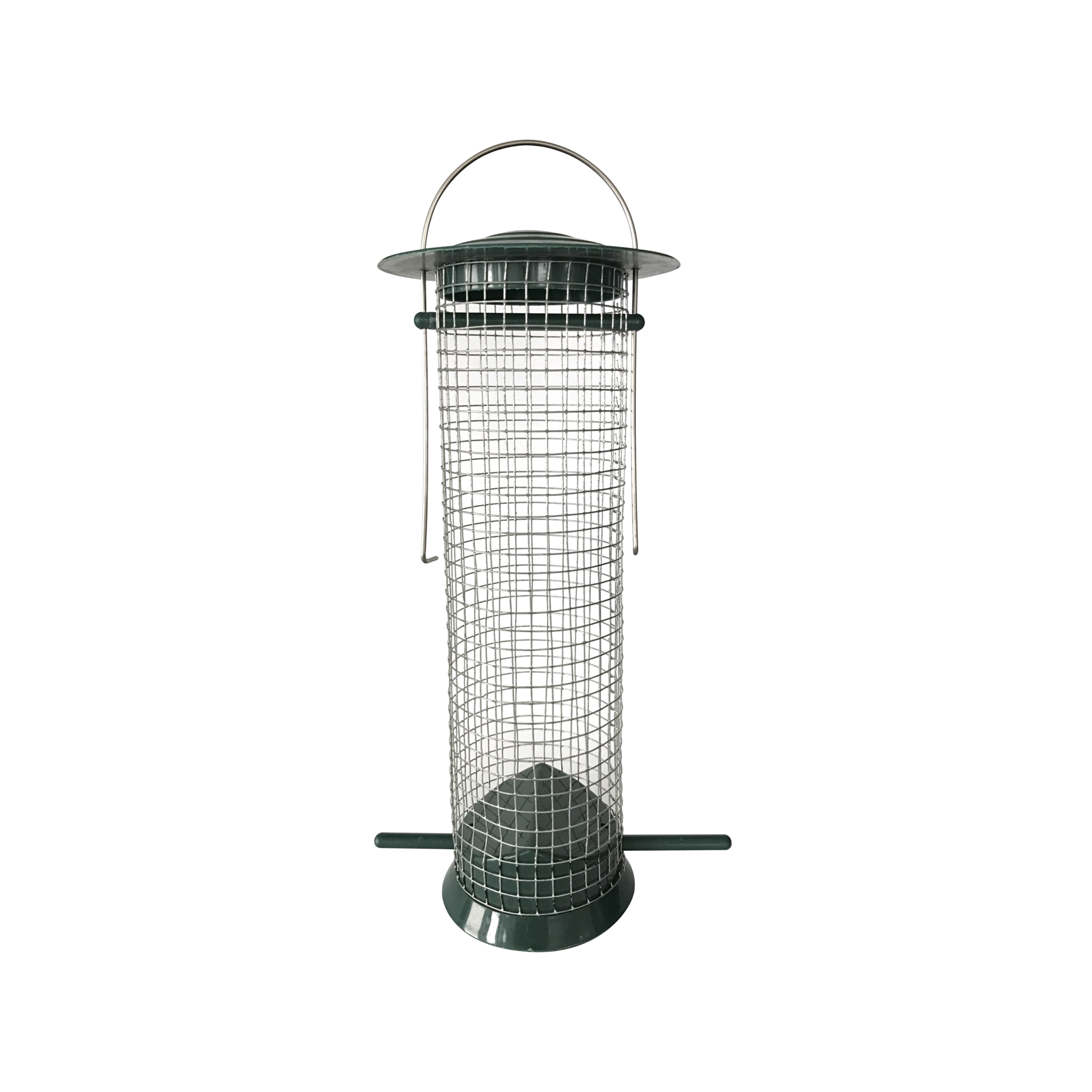 Windhager Vogelhaus "Easy, Futterspender aus Kunststoff und Metall, abnehmbares Dach" Futterstation inkl. Aufhängung, Füllvolumen ca. 0,75 L, 10x14x26 cm