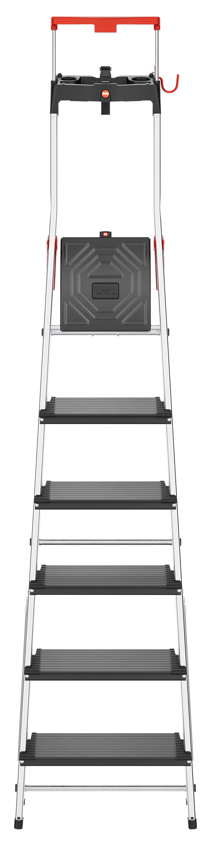 Hailo Stehleiter "L100 TopLine" Alu-Sicherheits-Stehleiter 6 Stufen günstig online kaufen