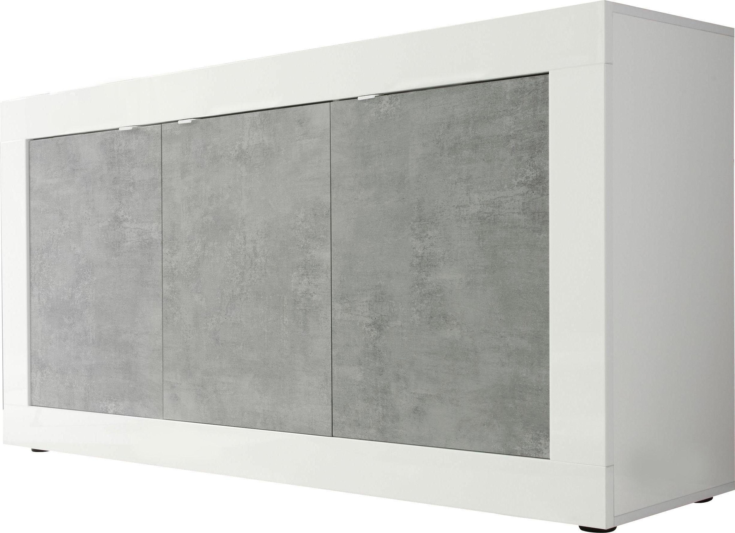 LC Sideboard »Basic Breite 160 cm, Kommode 3 Türen, Anrichte,«, Metallgriff, moderne Rahmenoptik, viel Stauraum, Farbauswahl