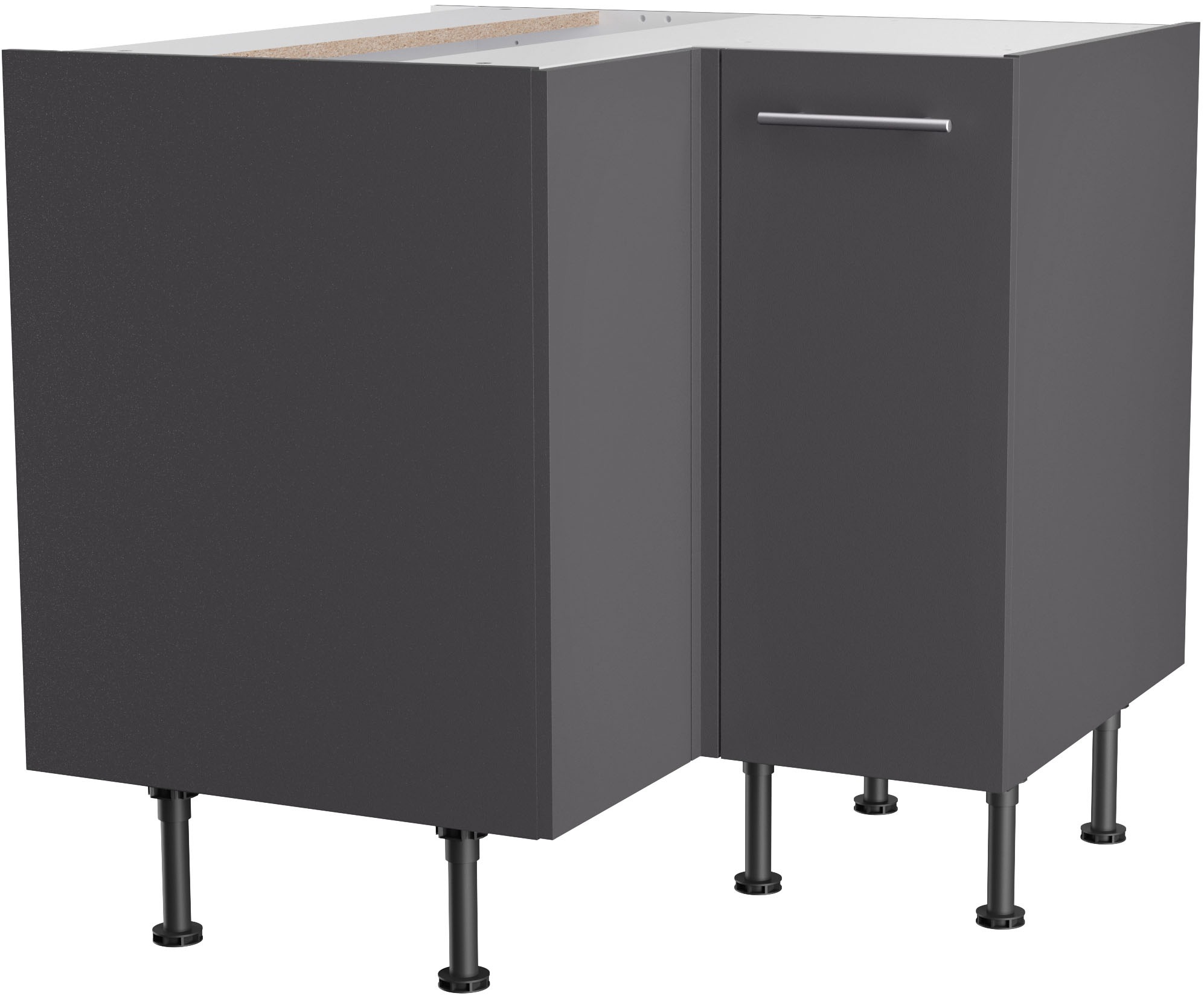 KOCHSTATION Eckunterschrank "KS-Bern2" Breite 90 x 90 cm, 1 Tür, 1 Einlegeb günstig online kaufen