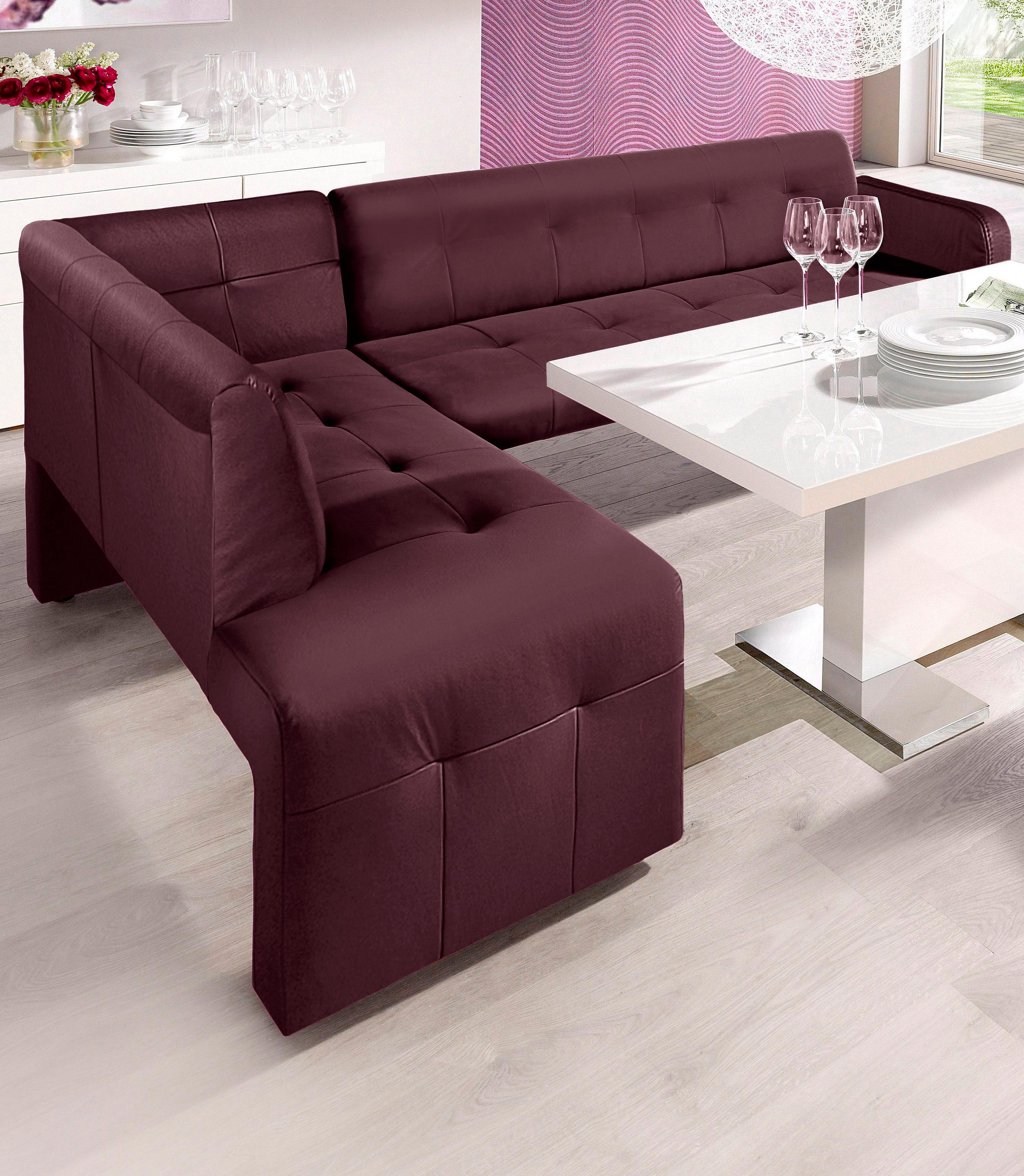 exxpo - sofa fashion "Barista, bequem und elegant, hohe Bodenfreiheit" Eckbank Barista bequem und elegant, hochwertige Detailverarbeitung