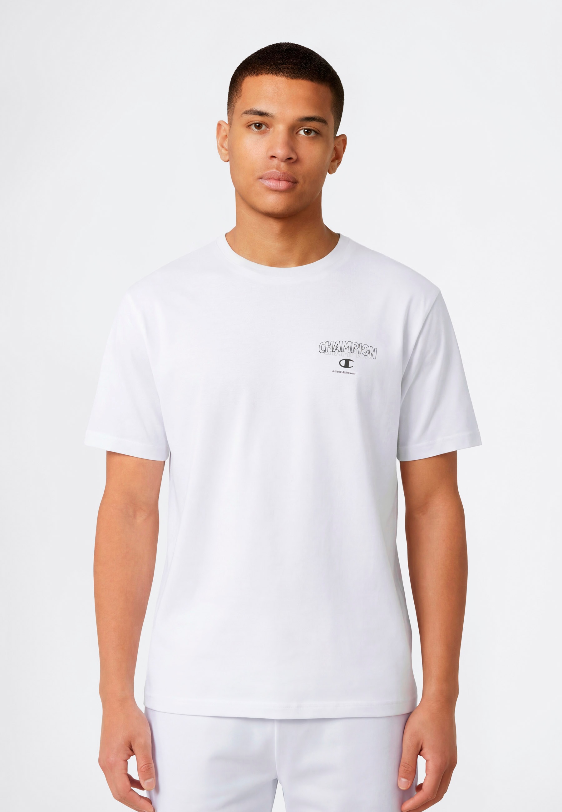 Champion T-Shirt "Graphic Tee" 1 tlg. sportlicher Stil, Kurzarm, für Sportm günstig online kaufen