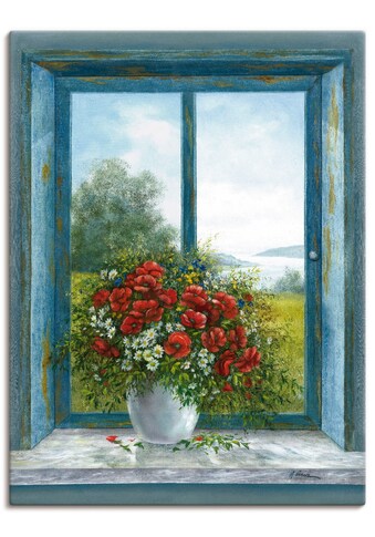 Artland Paveikslas »Mohnblumen ant Fenster« Ar...