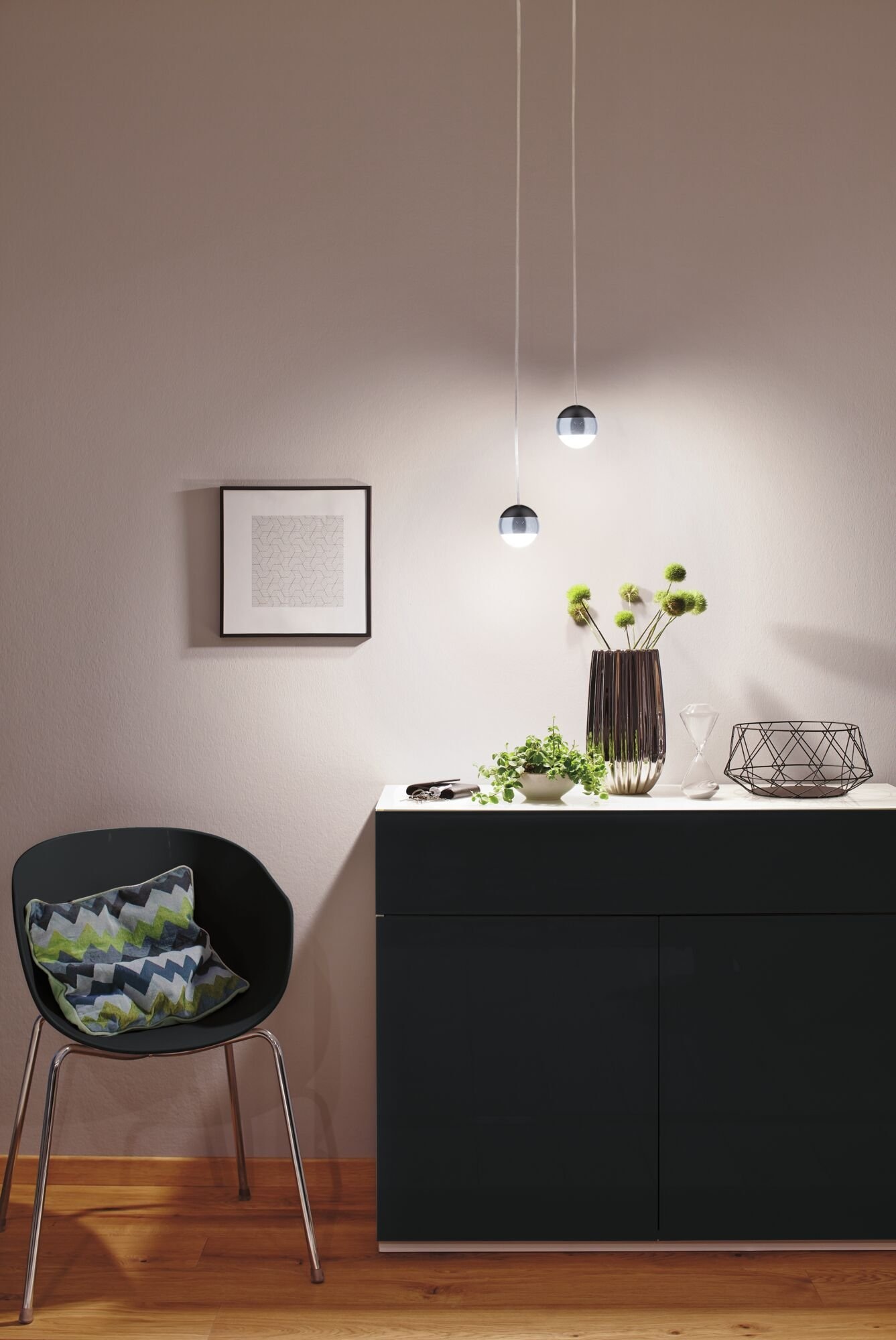 Paulmann Schienensystem-Leuchten »URail Pendel Capsule II 440lm 6,3W 4000K 230V Chrom matt, Chrom«, dimmbar