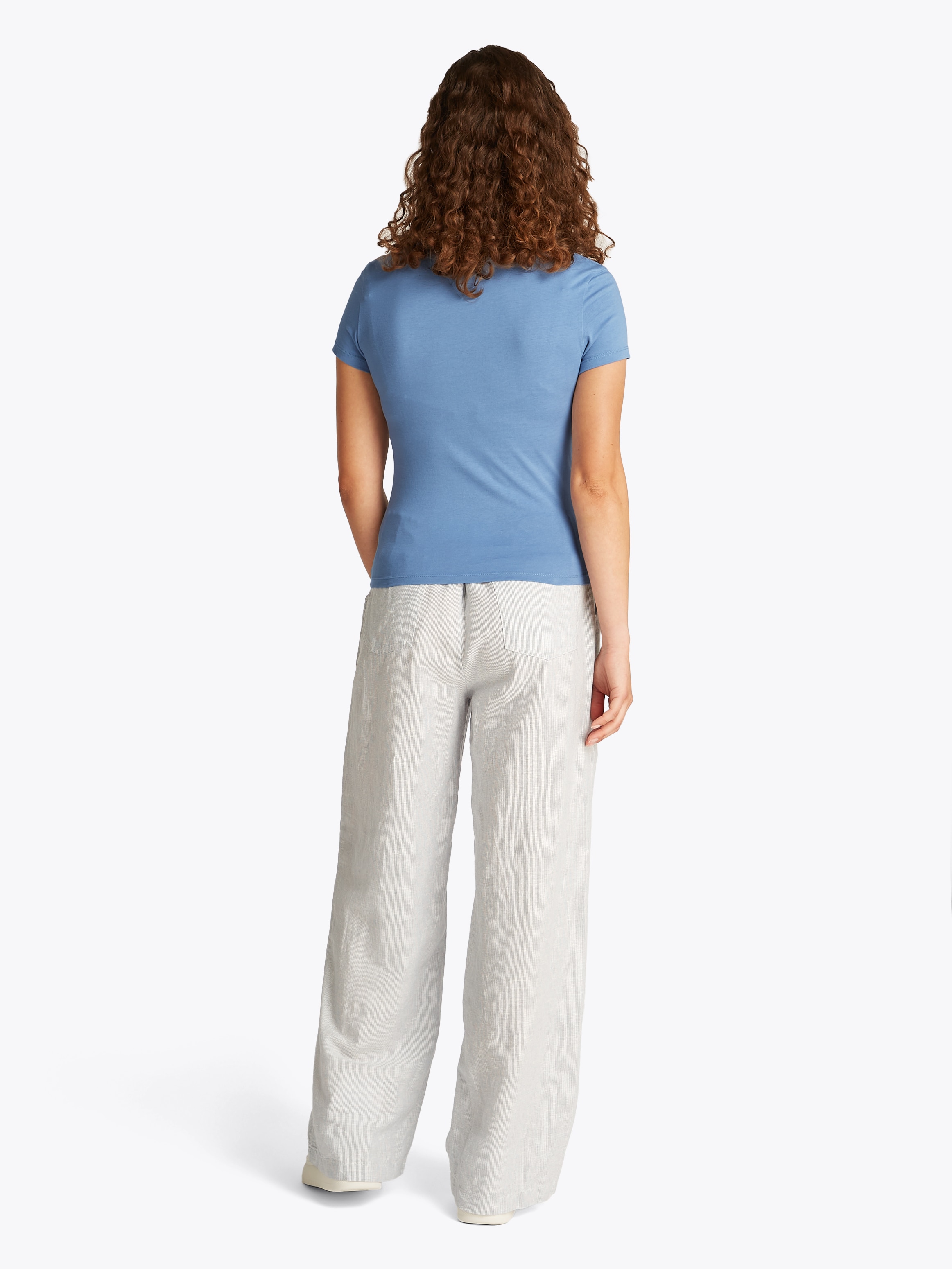 Tommy Jeans T-Shirt »TJW SLIM TONAL LINEAR TEE EXT«, mit Logoschriftzug